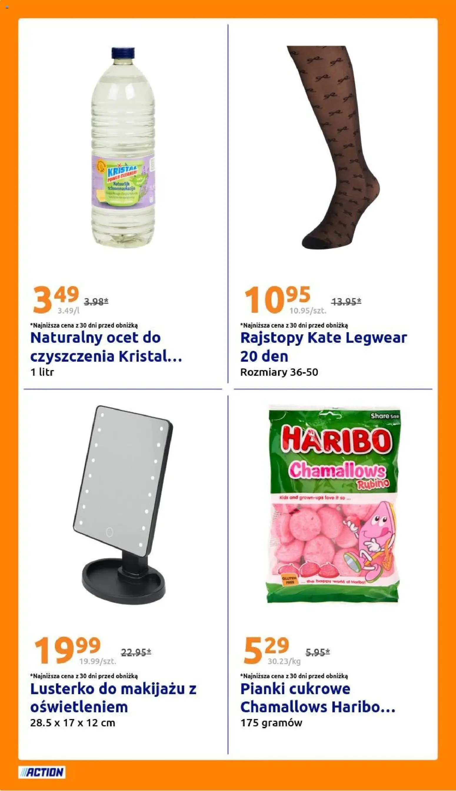 Action Gazetka od 29.10.2025 | Strona: 20 | Produkty: Ocet, Rajstopy, Pianki