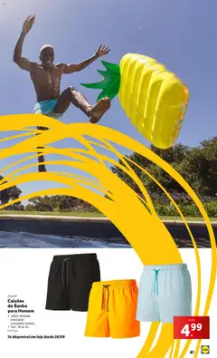 Crivit® Calções de Banho para Homem, 100% Poliéster (reciclado) consoante modelo; Tam. M ao XL. │ válido de 02.06.2025 | Página: 41 | Produtos: Calções, Banho
