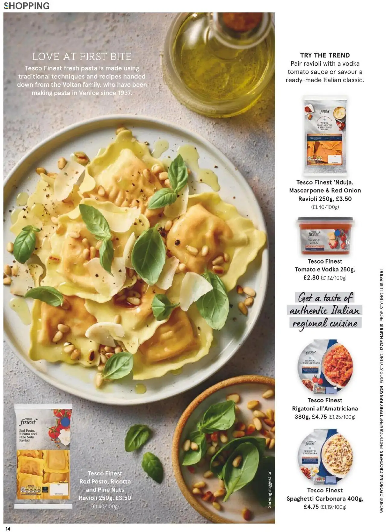 {H1} | Page: 14 | Products: Spaghetti, Red onion, Pasta, Nuts