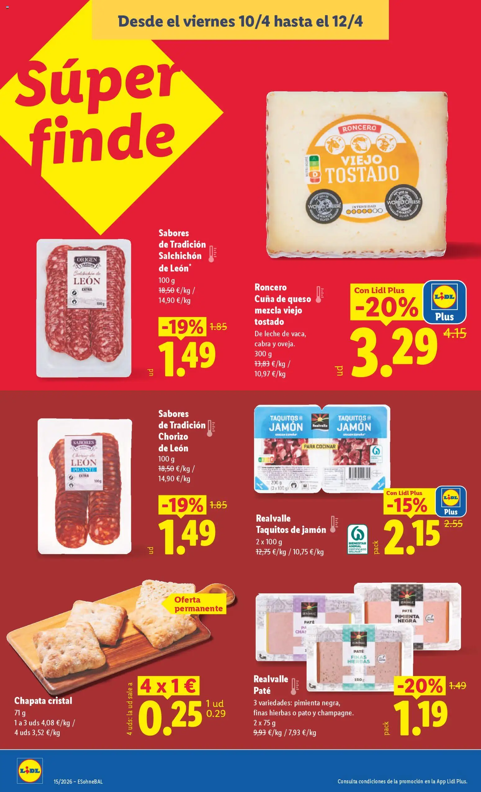 Lidl folleto │ válido desde el 06.04.2026 | Página: 30 | Productos: Queso, Jamón, Paté, Cuna