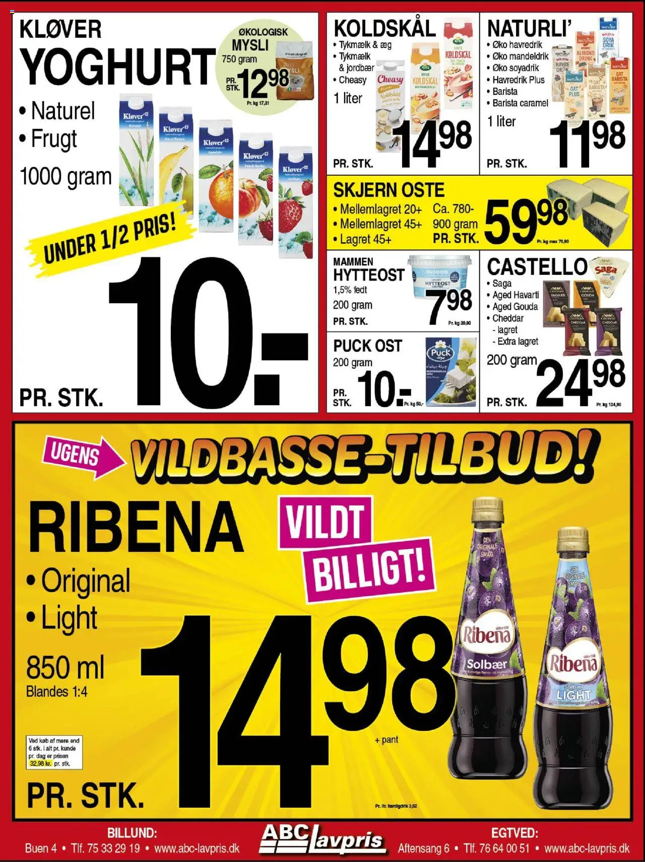 Abc Lavpris Tilbudsavis gyldig fra 28.05.2025 | Side: 3 | Produkter: Ost, Jordbær, Koldskål, Mandeldrik