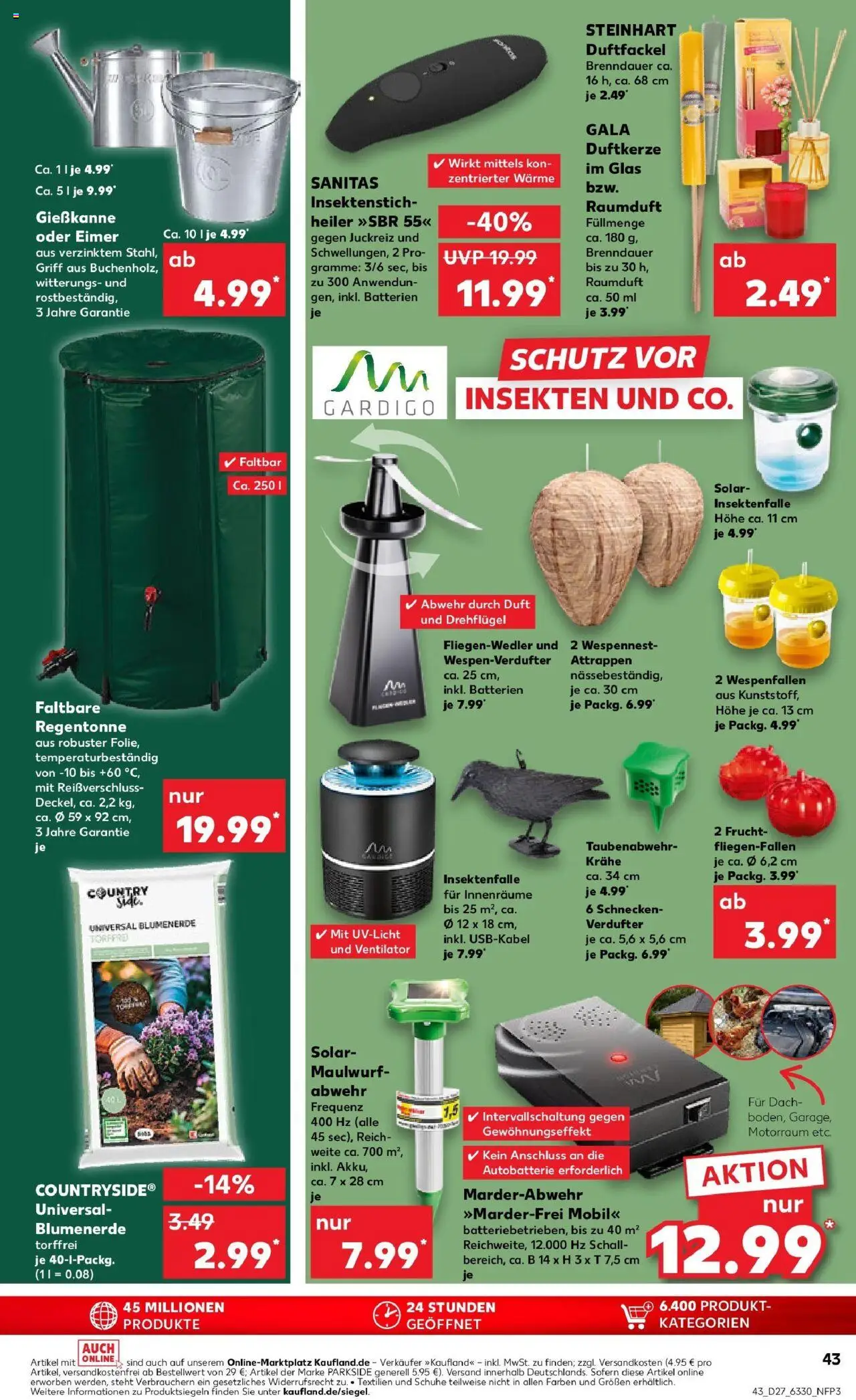 Kaufland prospekt Gütersloh	 - gültig ab dem 03.07.2025 | Seite: 43 | Produkte: Ventilator, Batterien, Duft, Blumenerde