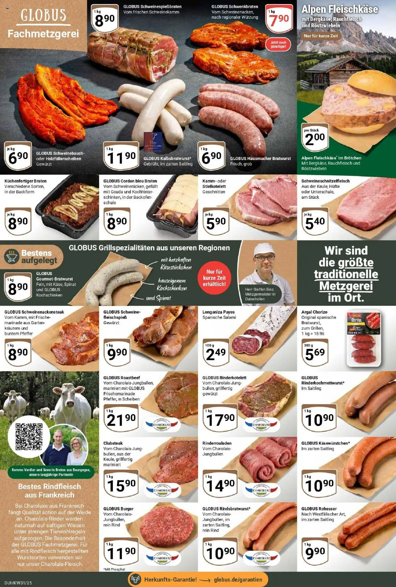 Globus prospekt Duisburg	 - gültig ab dem 28.07.2025 | Seite: 6 | Produkte: Gouda, Roastbeef, Backofen, Rindfleisch