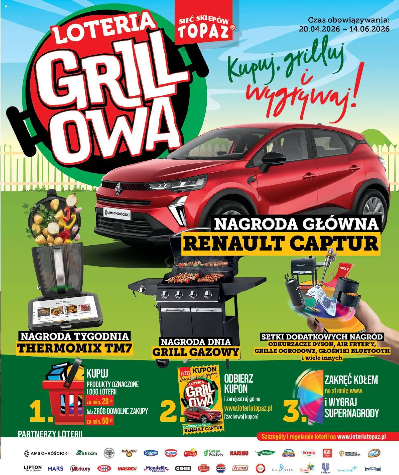 Topaz gazetka od 30.04.2026 | Strona: 3 | Produkty: Grill, Grill gazowy