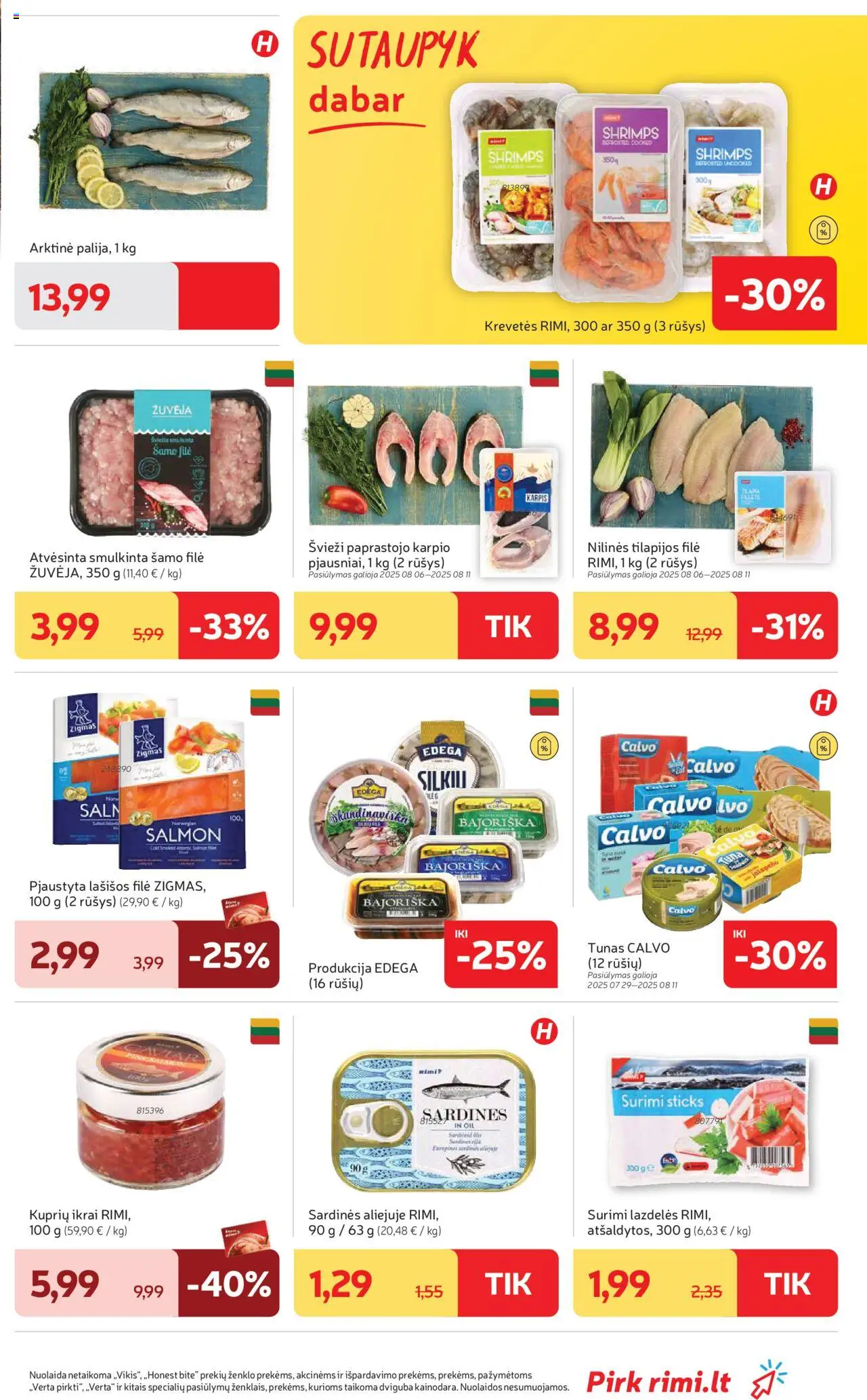 Rimi leidinys│galioja nuo 05.08.2025 | Puslapis: 11 | Prekių: Lašišos, Ikrai