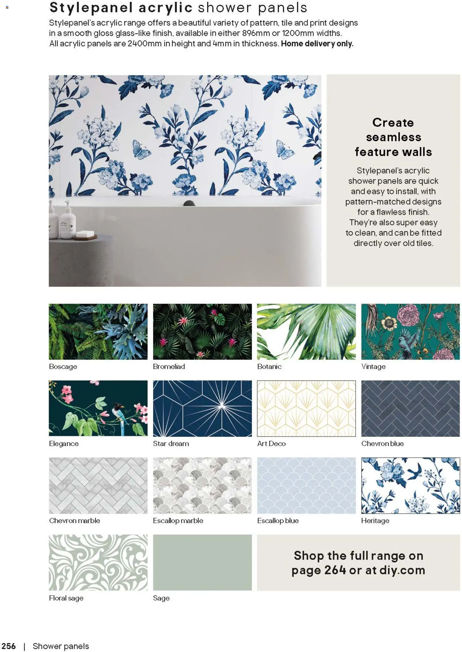 {H1} | Page: 256 | Products: Shower