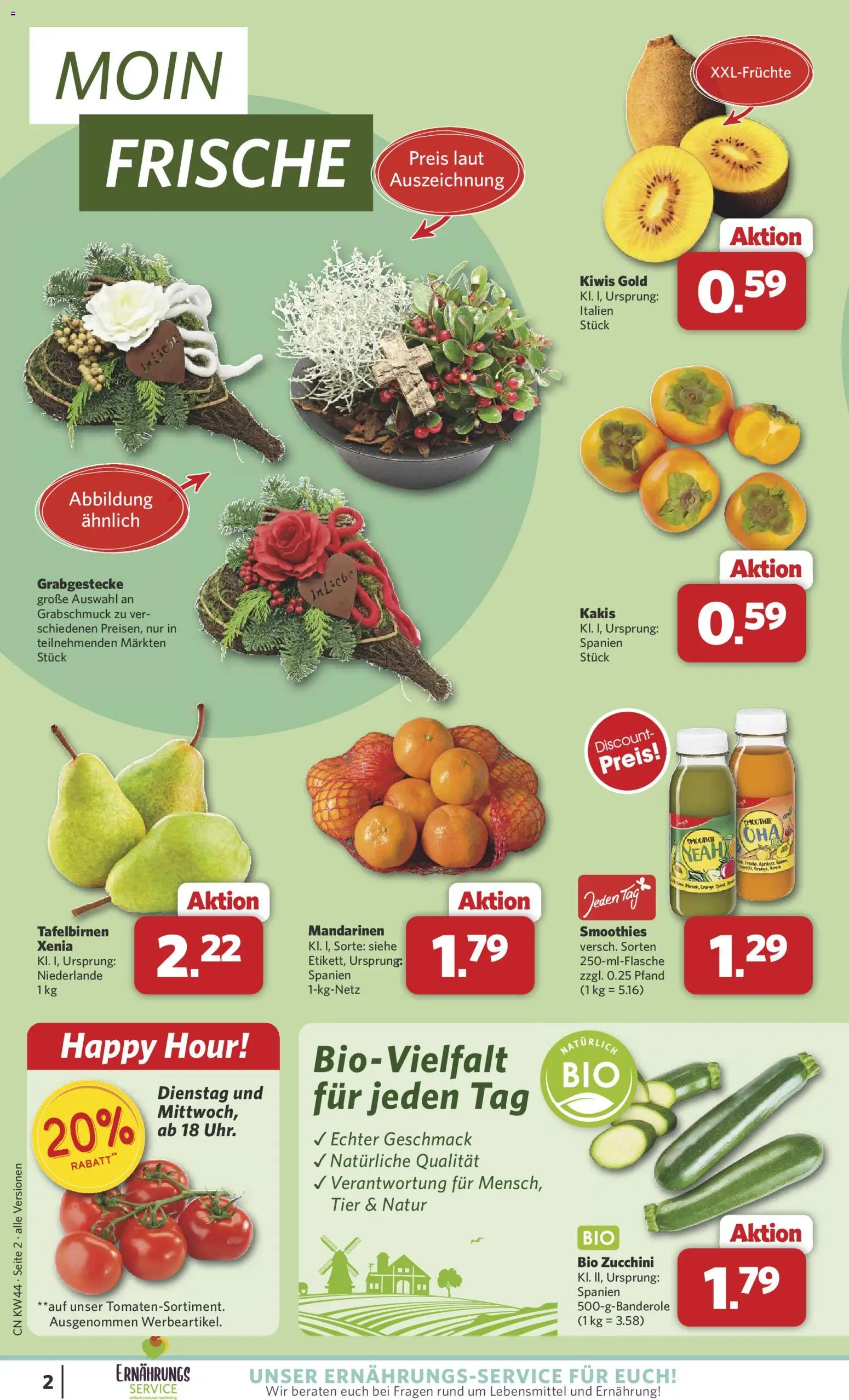 Combi Prospekt 	 – gültig ab 27.10.2025 | Seite: 2 | Produkte: Mandarinen, Zucchini