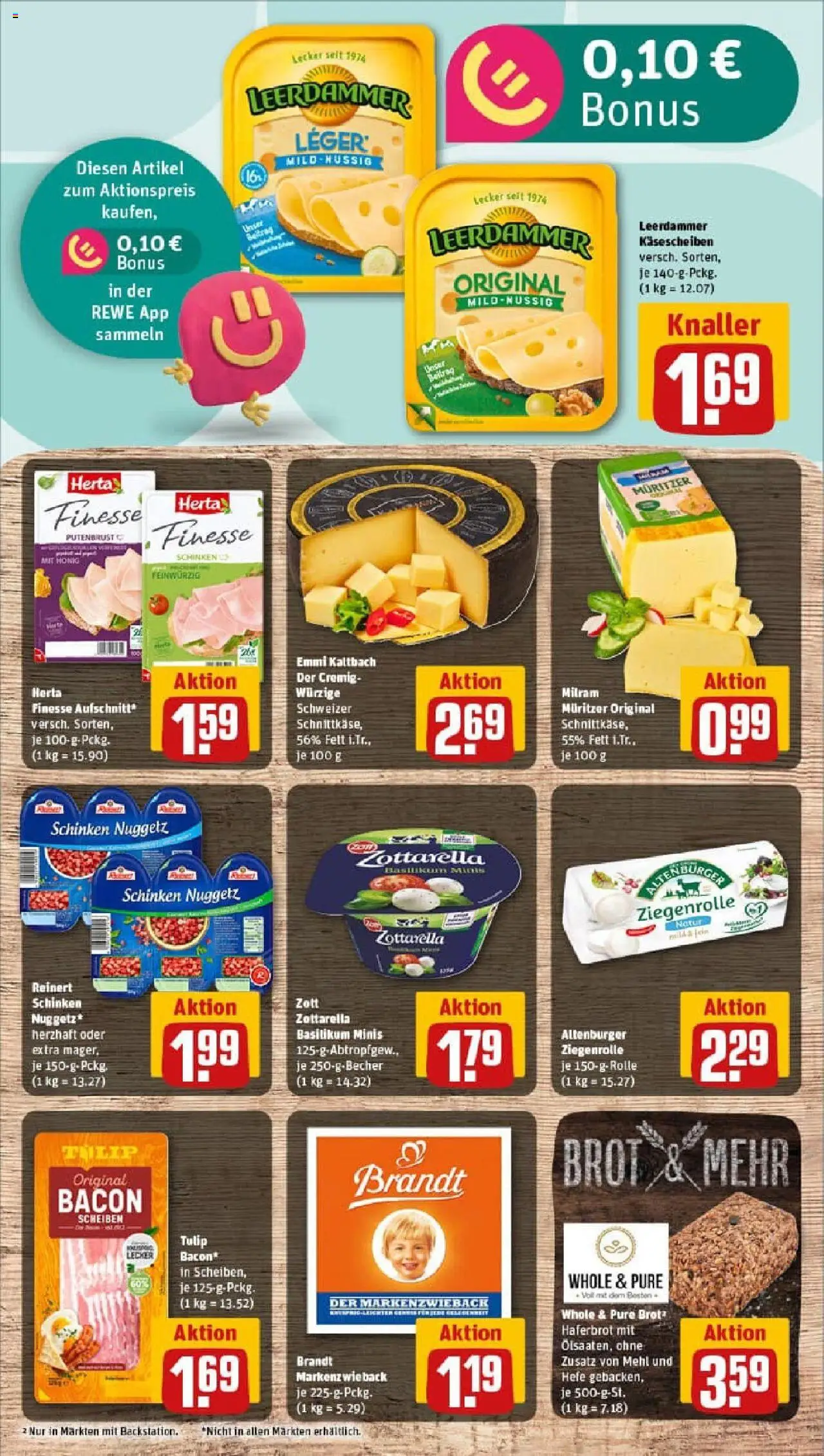 Rewe prospekt Frankfurt / Westend-Nord	 – gültig ab 21.09.2025 | Seite: 13 | Produkte: Mehl, Leerdammer, Schinken, Herta finesse