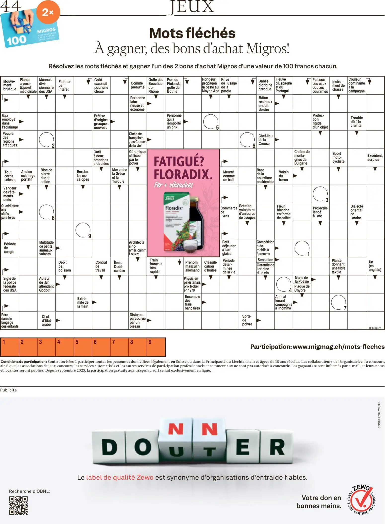 Migros Magazin FR – gültig ab 19.01.2026 | Seite: 44