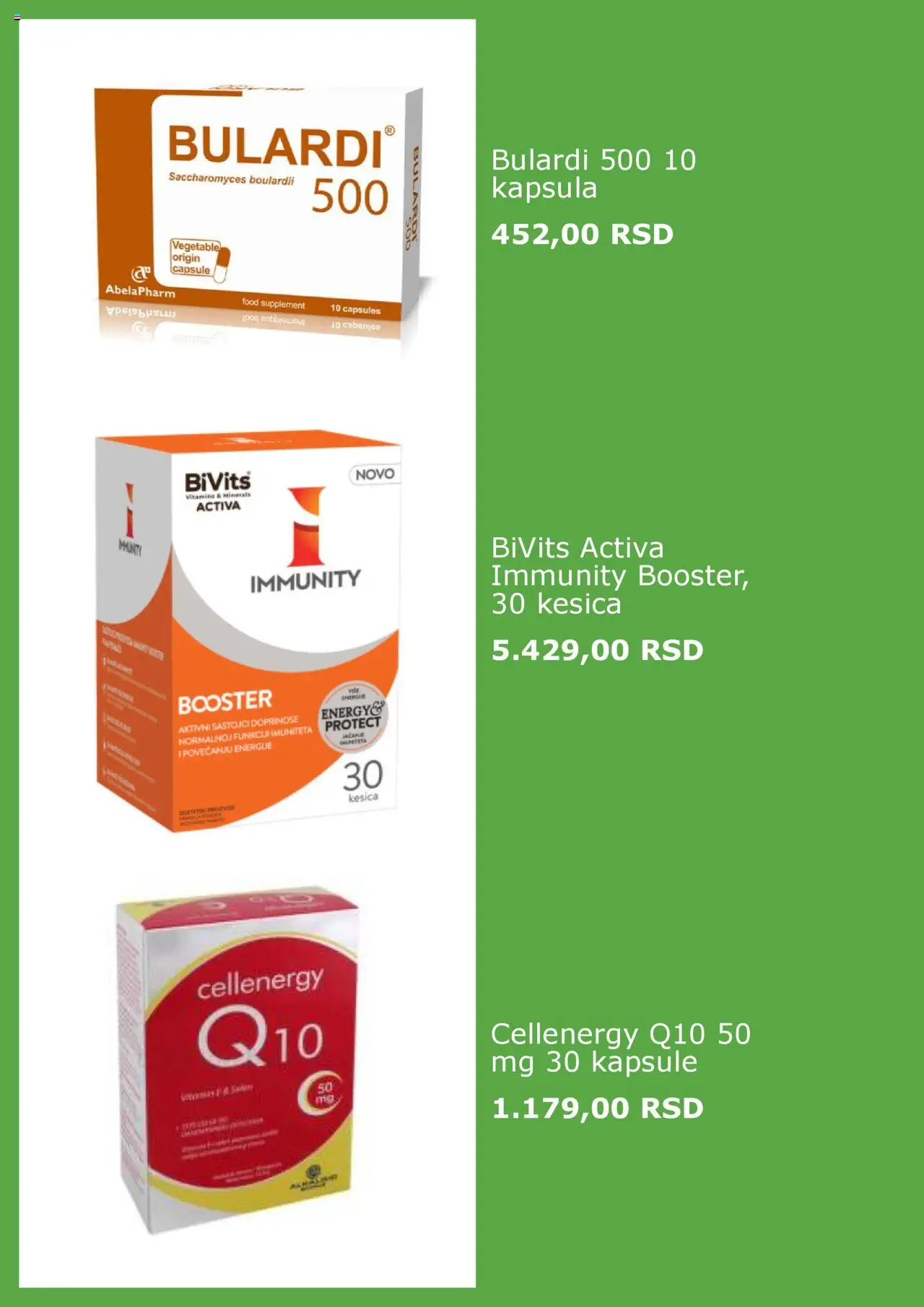 BENU katalog - važi od 01.08.2025 | Strana: 3 | Proizvode: Kapsule