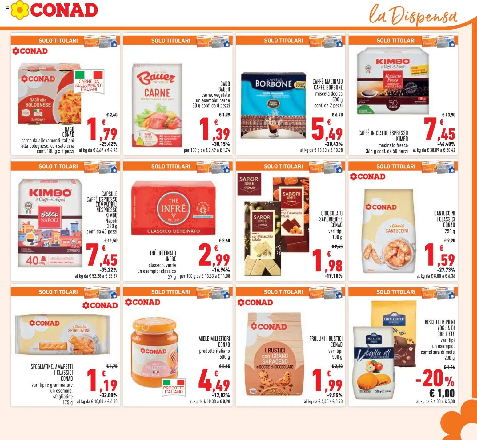Volantino Conad del 07.01.2026 | Pagina: 19 | Prodotti: Cioccolato, Salsiccia, The, Rustici