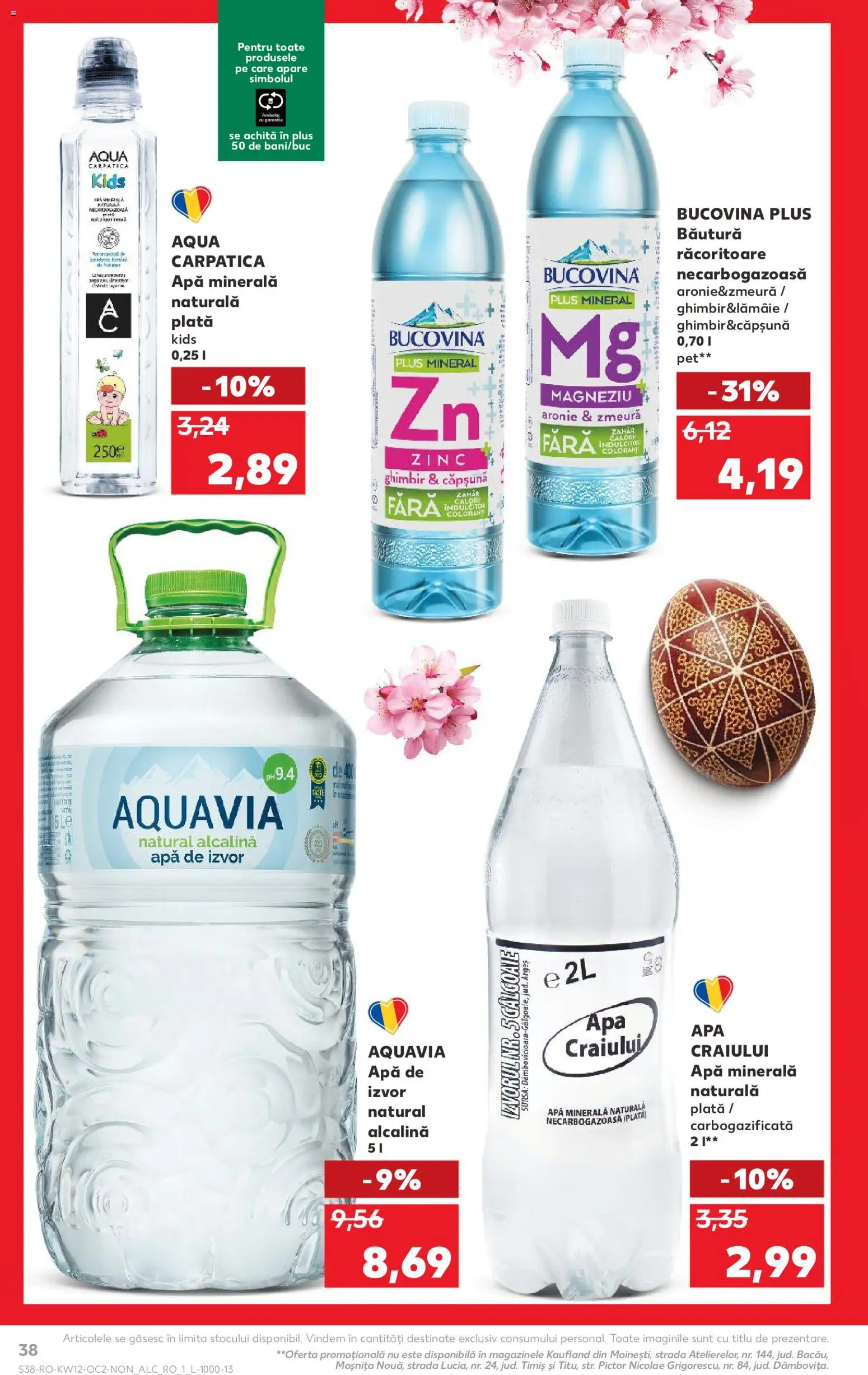Kaufland RO akciós ujság - amely érvényes a következő dátumtól: 18.03.2026 | Oldal: 38
