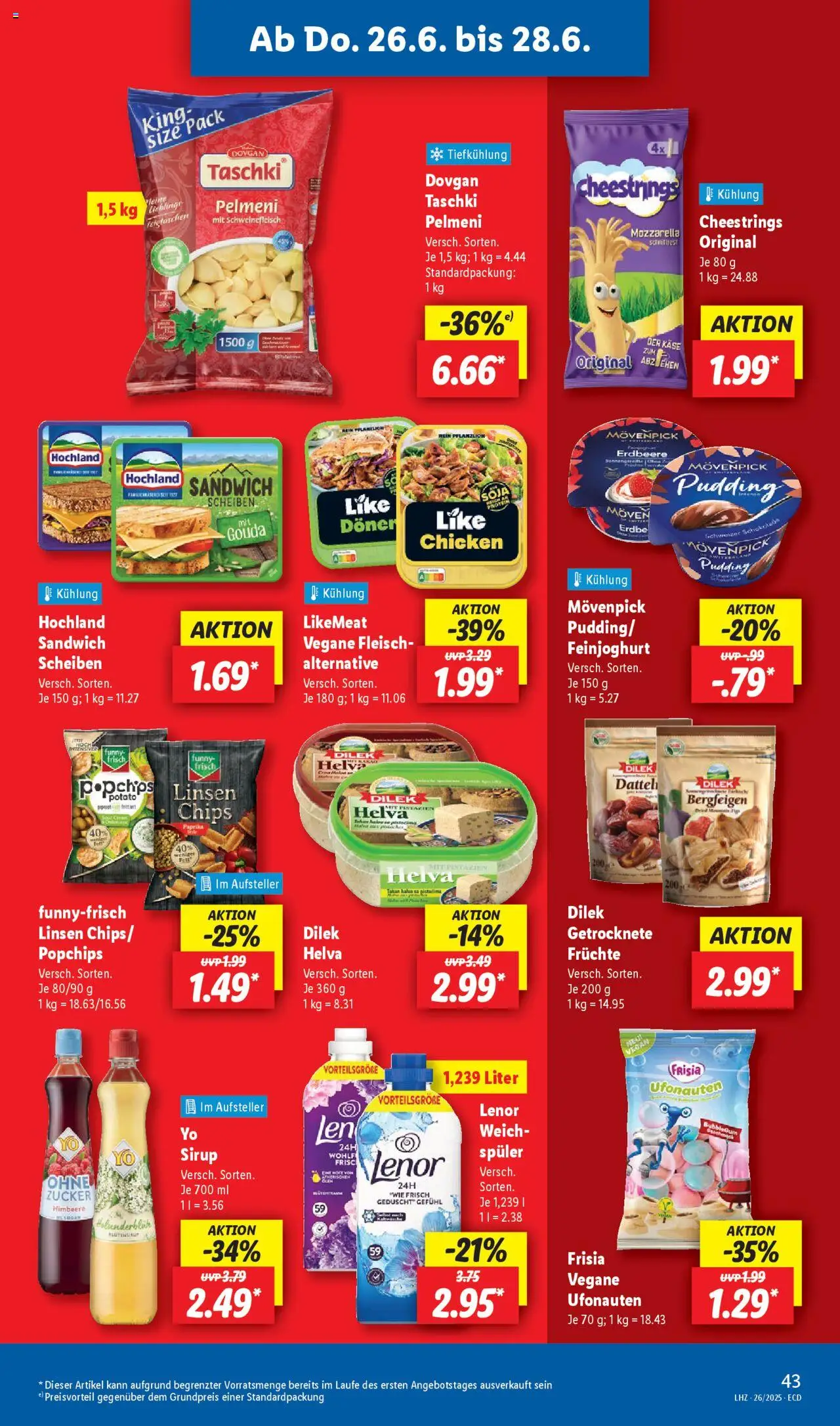 Lidl Prospekt 	 - gültig ab dem 23.06.2025 | Seite: 61 | Produkte: Käse, Öl, Sirup, Zucker