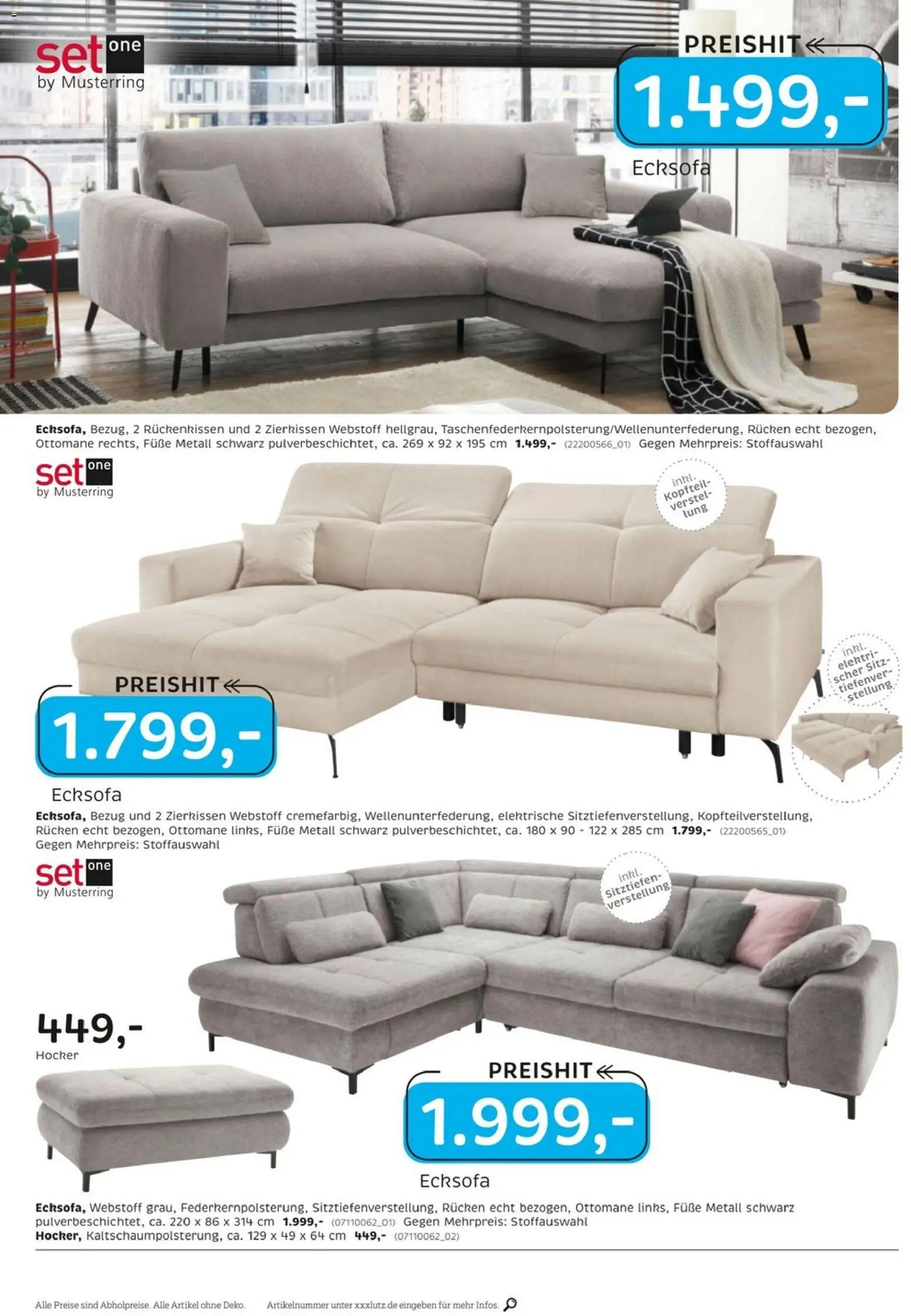 XXXLutz Junges Wohnen – gültig ab 25.04.2026 | Seite: 12 | Produkte: Hocker, Ecksofa