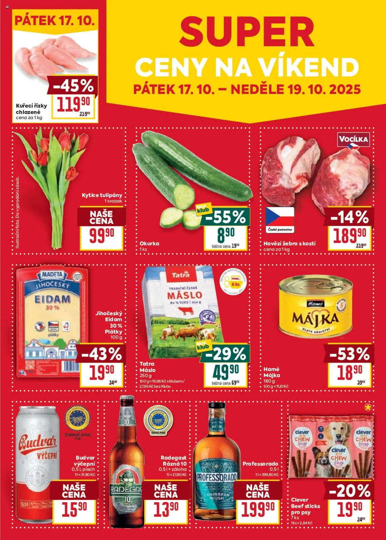Billa Velký leták od 15.10.2025 | Strana: 39 | Produkty: Hovězí, Budvar, Plech, Kytice