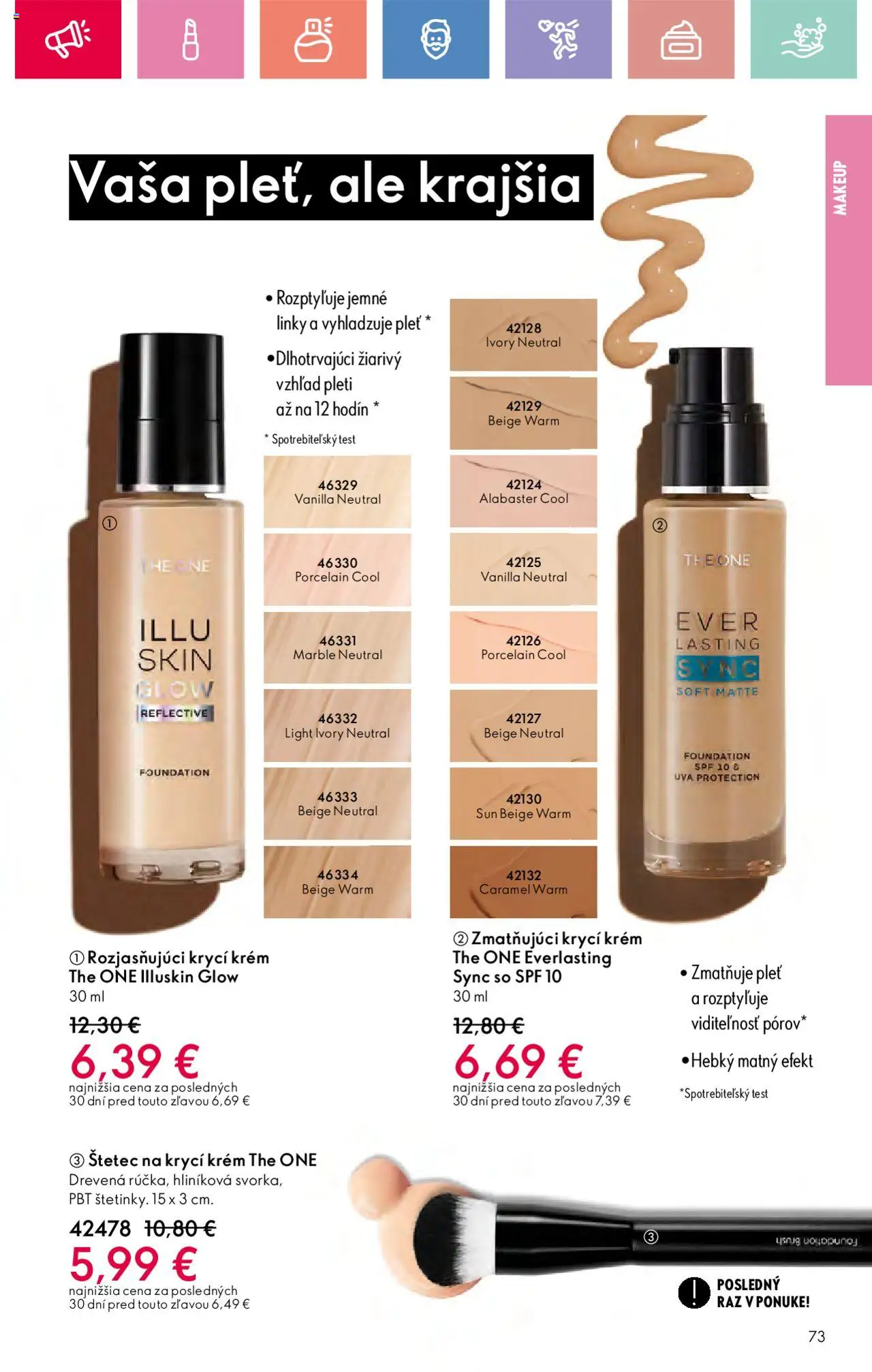 Katalóg Oriflame 9 2025 │ platný od 15.06.2025 | Strana: 73 | Produkty: Štetec, Krém