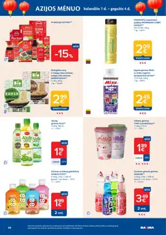 MAXIMA leidinys galioja nuo 21.04.2026 | Puslapis: 44 | Prekių: Gaivusis gėrimas, Jogurto gėrimas, Padažas