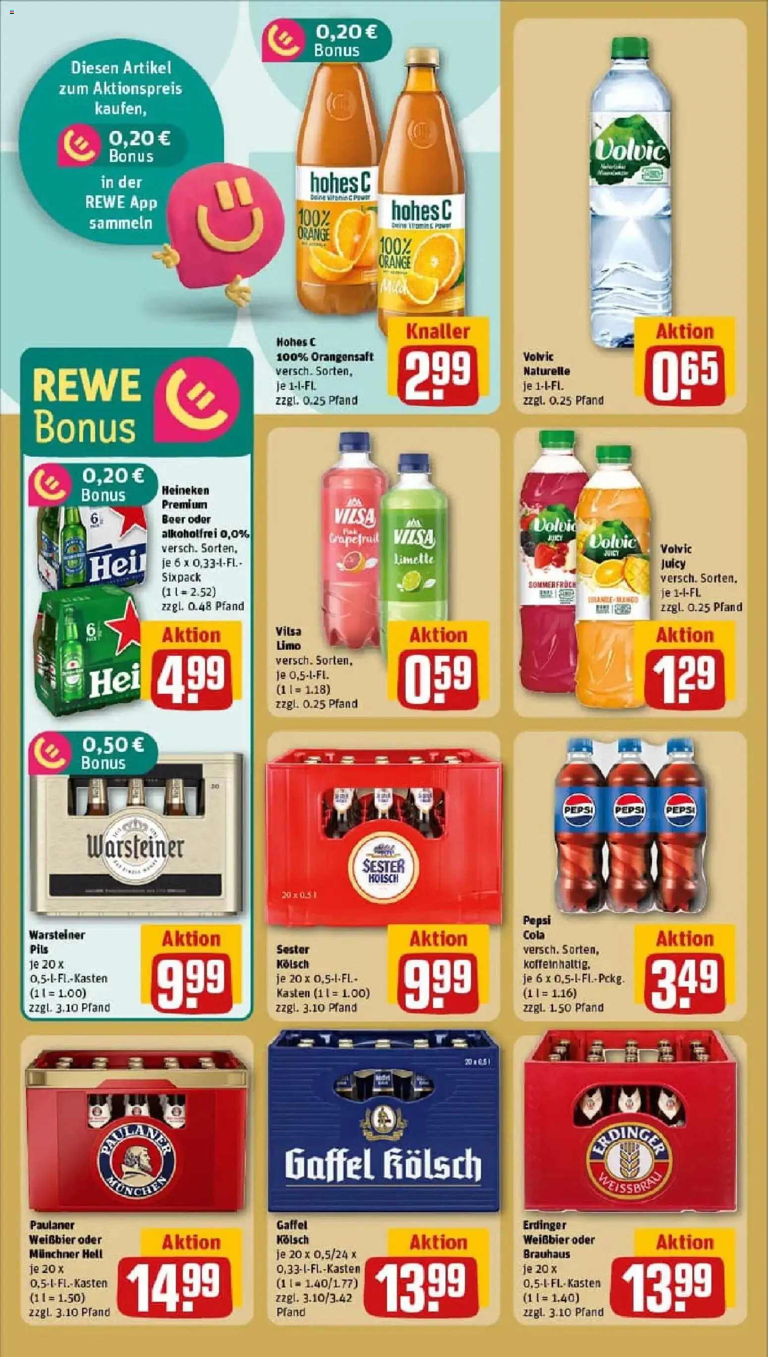 Rewe prospekt Dormagen / Delhoven	 – gültig ab 10.11.2025 | Seite: 18 | Produkte: Weißbier, Orangensaft, Grapefruit, Hohes c
