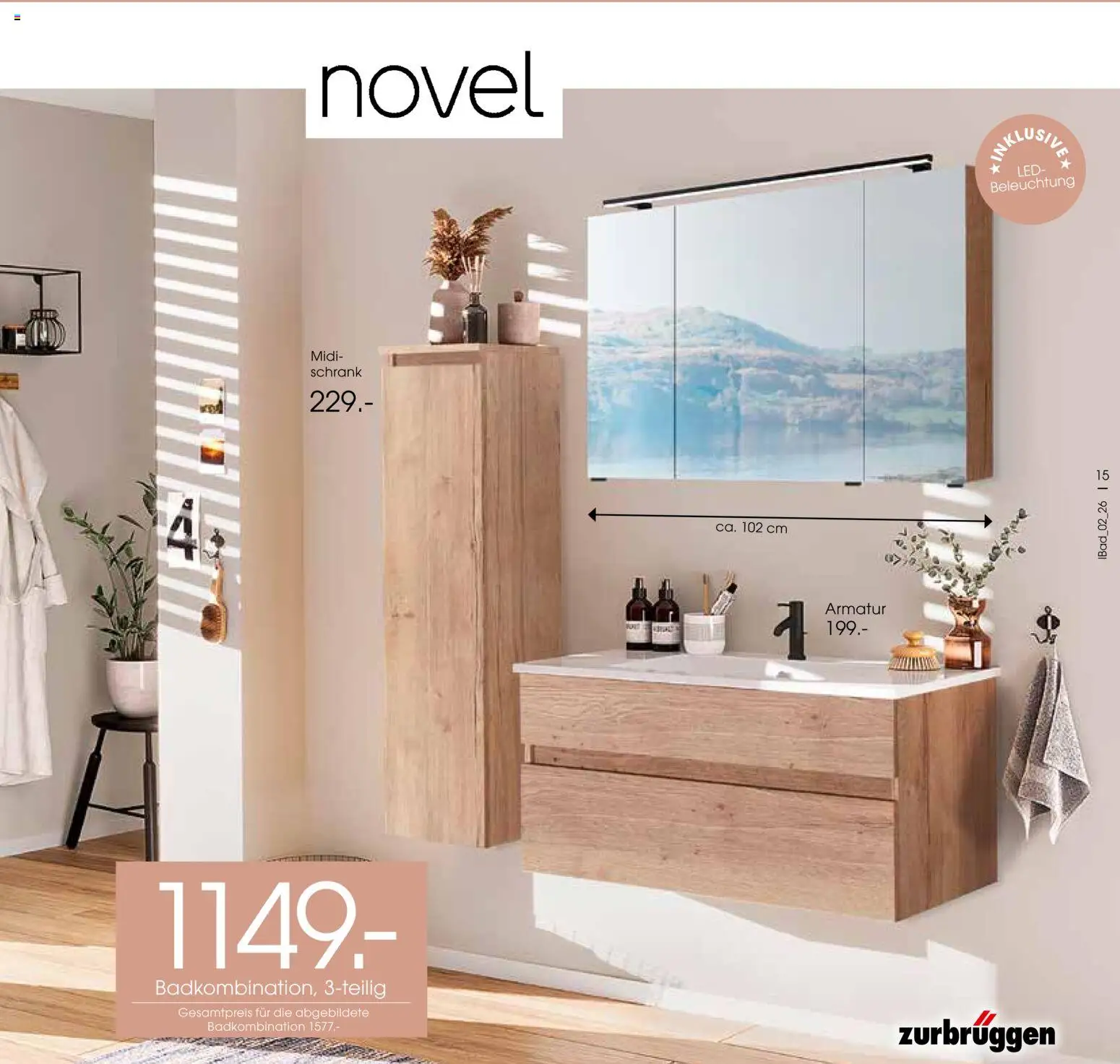 Zurbrüggen Bad Design Trends – gültig ab 23.03.2026 | Seite: 15 | Produkte: Schrank, Armatur