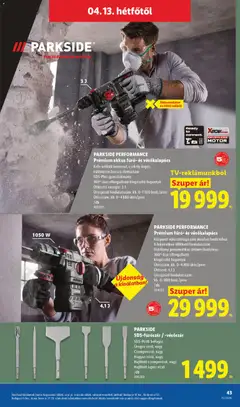 Lidl akciós újság - amely érvényes a következő dátumtól: 09.04.2026 | Oldal: 43