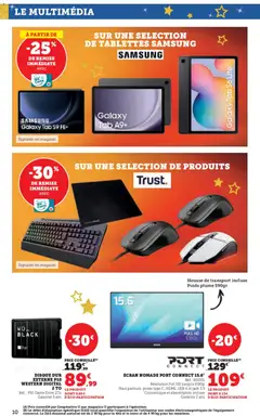 Super U - Prévisualisation de Super U catalogue Multimédia valide à partir de 02.12.2025 | Page: 10 | Produits: Disque dur, USB, Poids, Prises