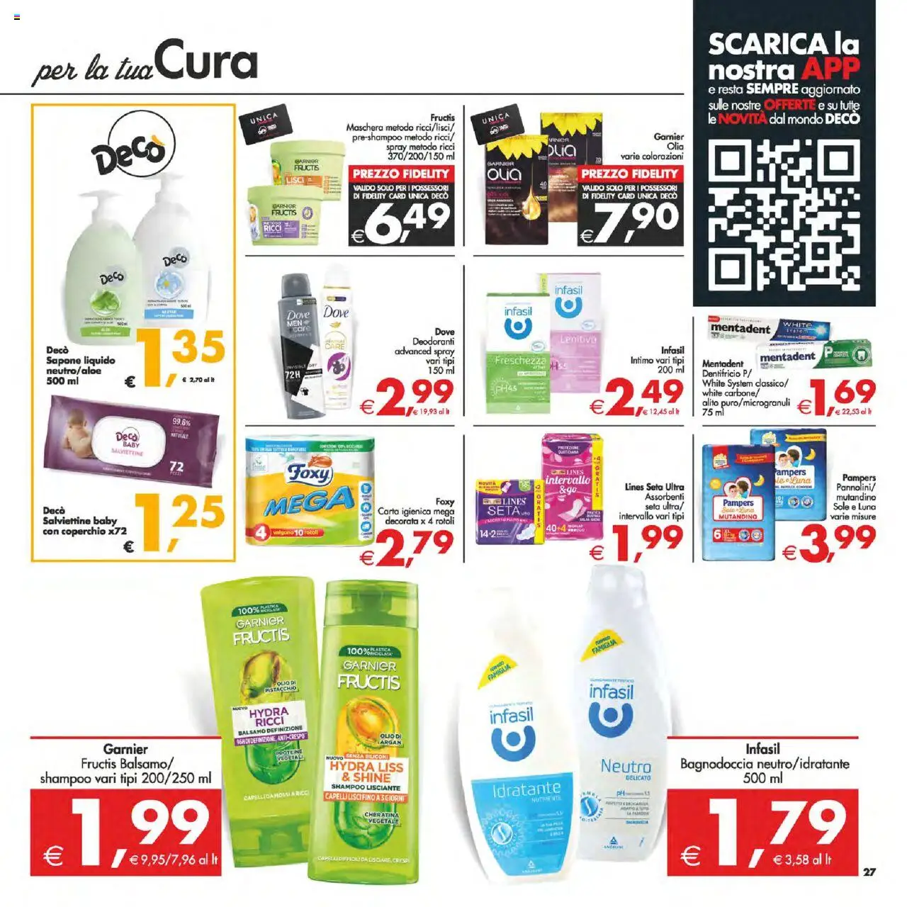 Volantino Decò del 12.08.2025 | Pagina: 33 | Prodotti: Maschera, Carta igienica, Sapone, Intimo