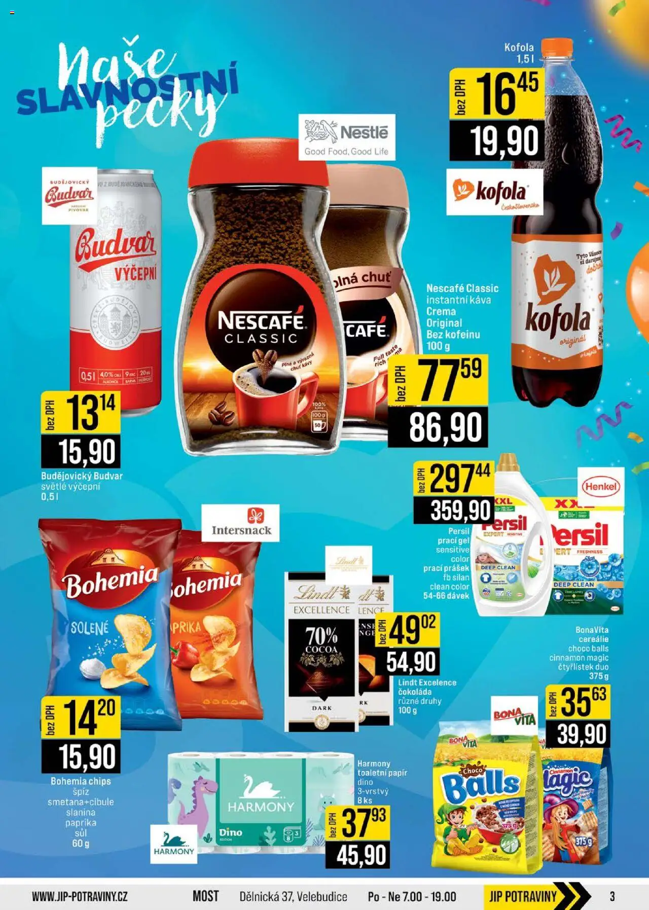 Jip leták - Cash & Carry od 10.09.2025 | Strana: 3 | Produkty: Cereálie, Toaletní papír, Nescafé, Bohemia chips
