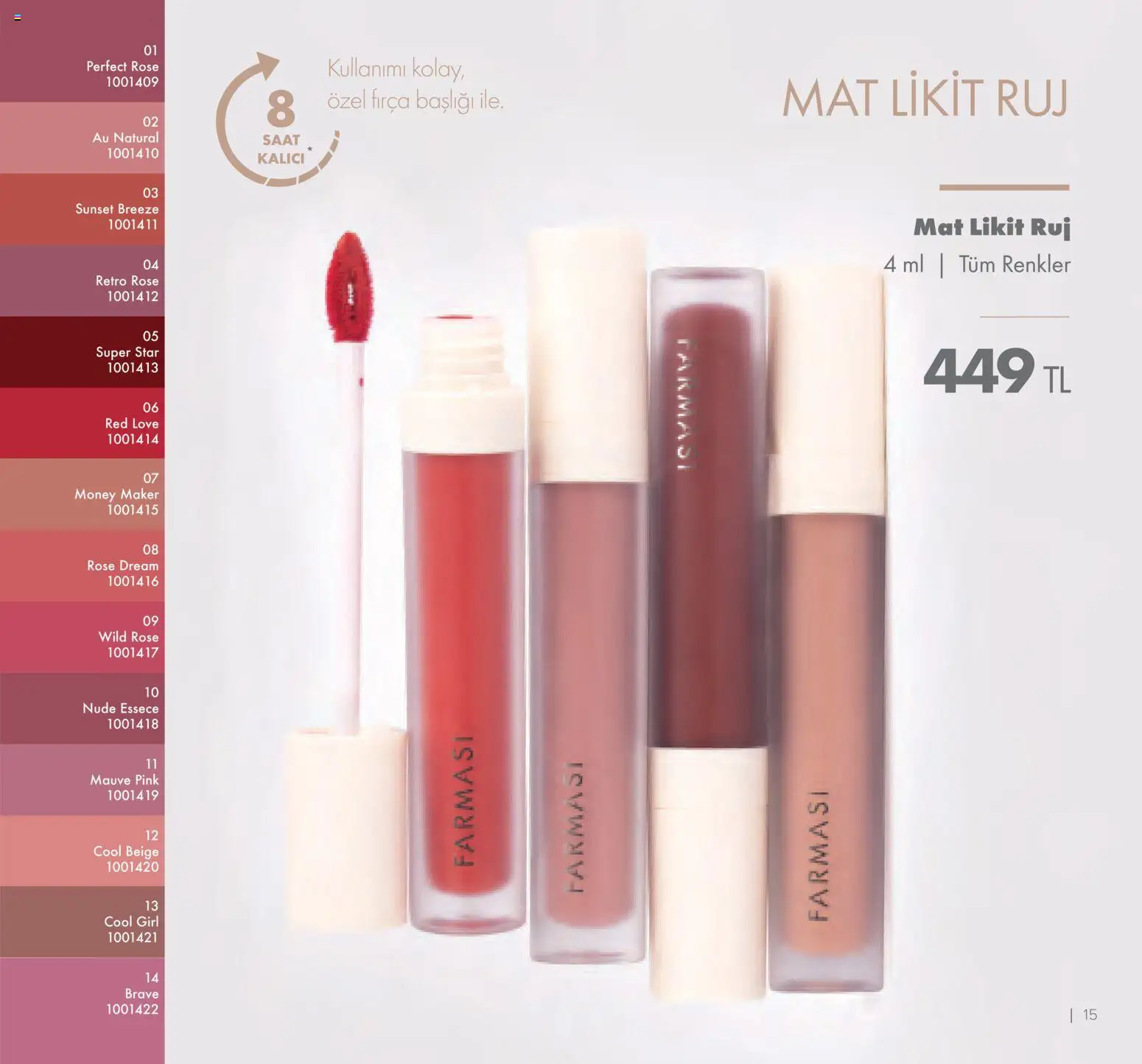 Farmasi Katalog - 01.11.2025 tarihinden itibaren geçerlidir | Sayfa: 15