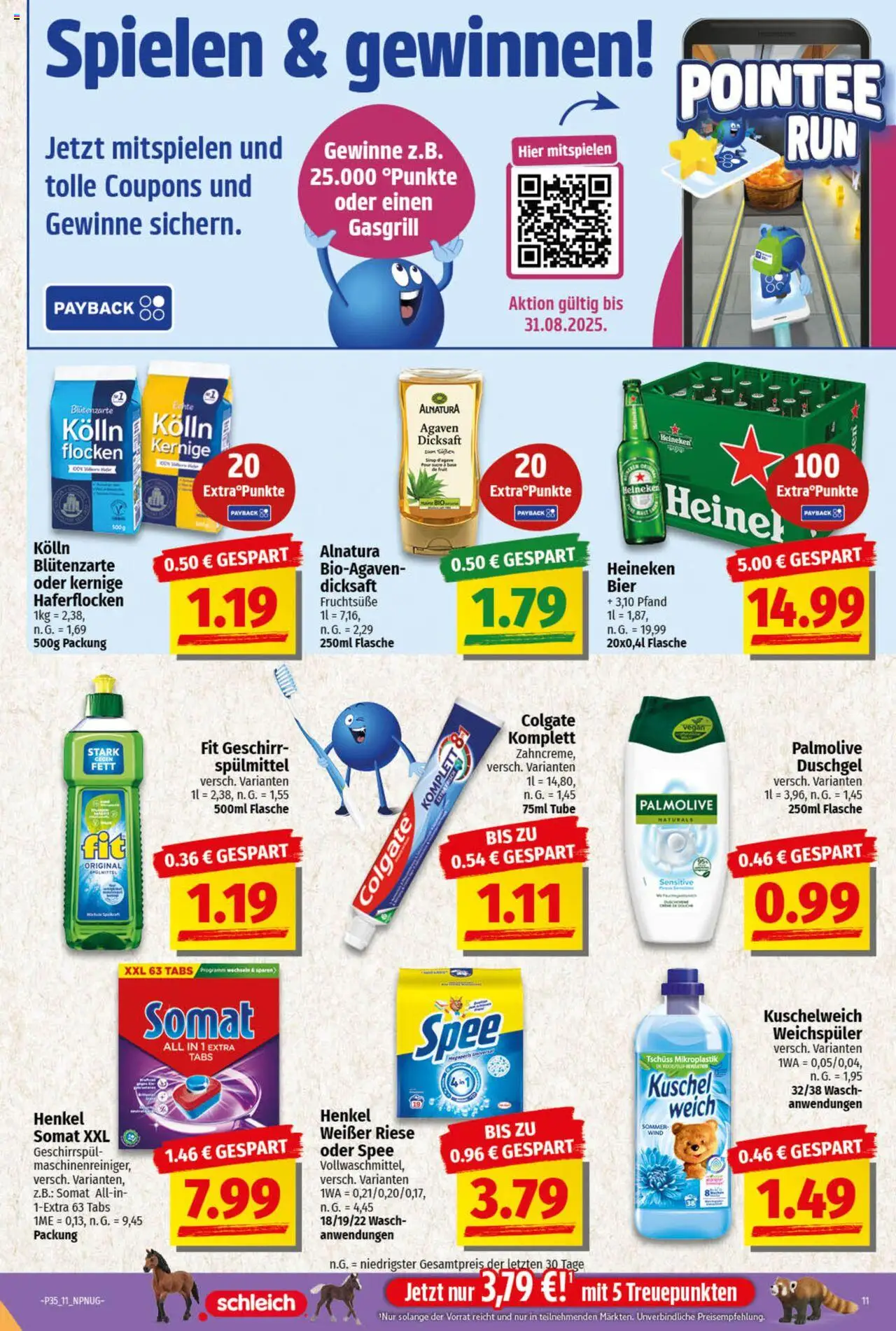 NP Discount Prospekt 	 - gültig ab dem 25.08.2025 | Seite: 11 | Produkte: Heineken, Spee, Weichspüler, Flocken