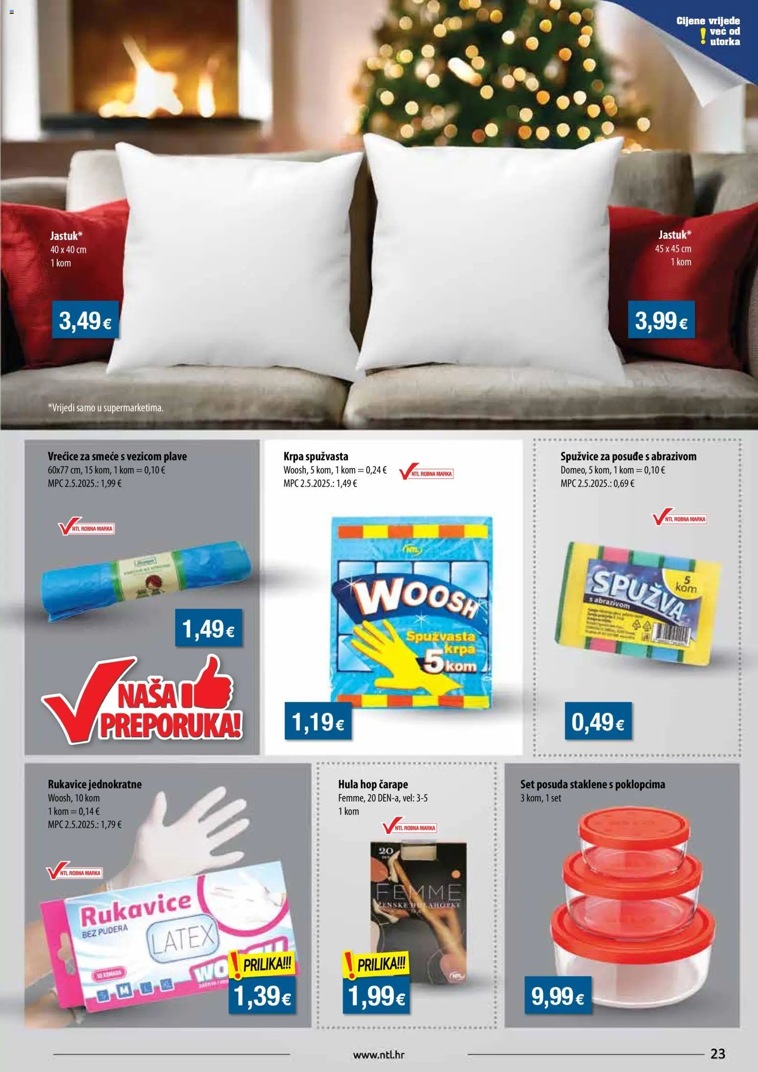 NTL katalog | vrijedi od 03.12.2025 | Stranica: 23 | Proizvodi: Spužva, Krpa, Čarape, Rukavice