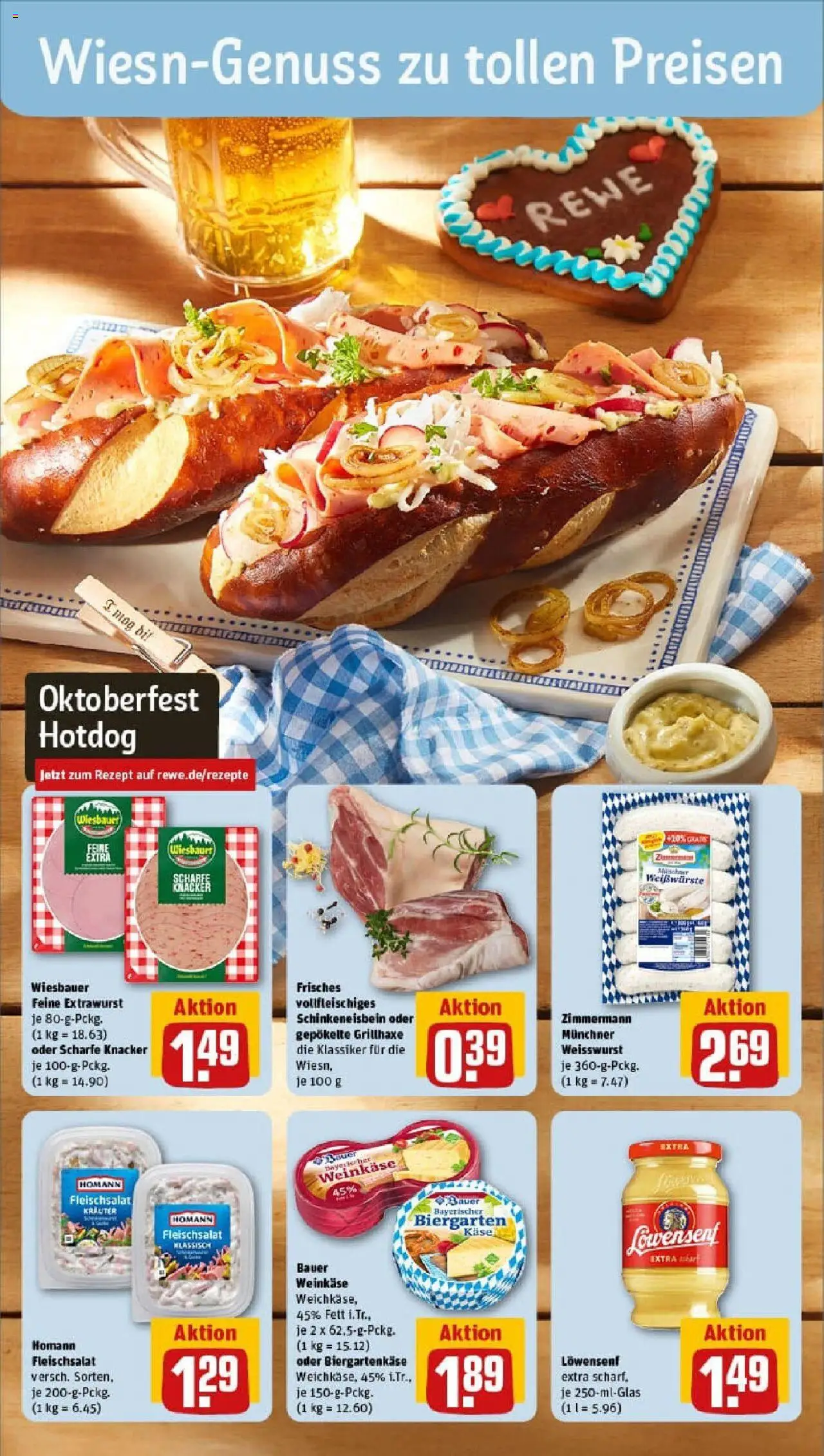 Rewe ihr Kaufpark Prospekt 	 – gültig ab 15.09.2025 | Seite: 14 | Produkte: Käse, Weißwurst