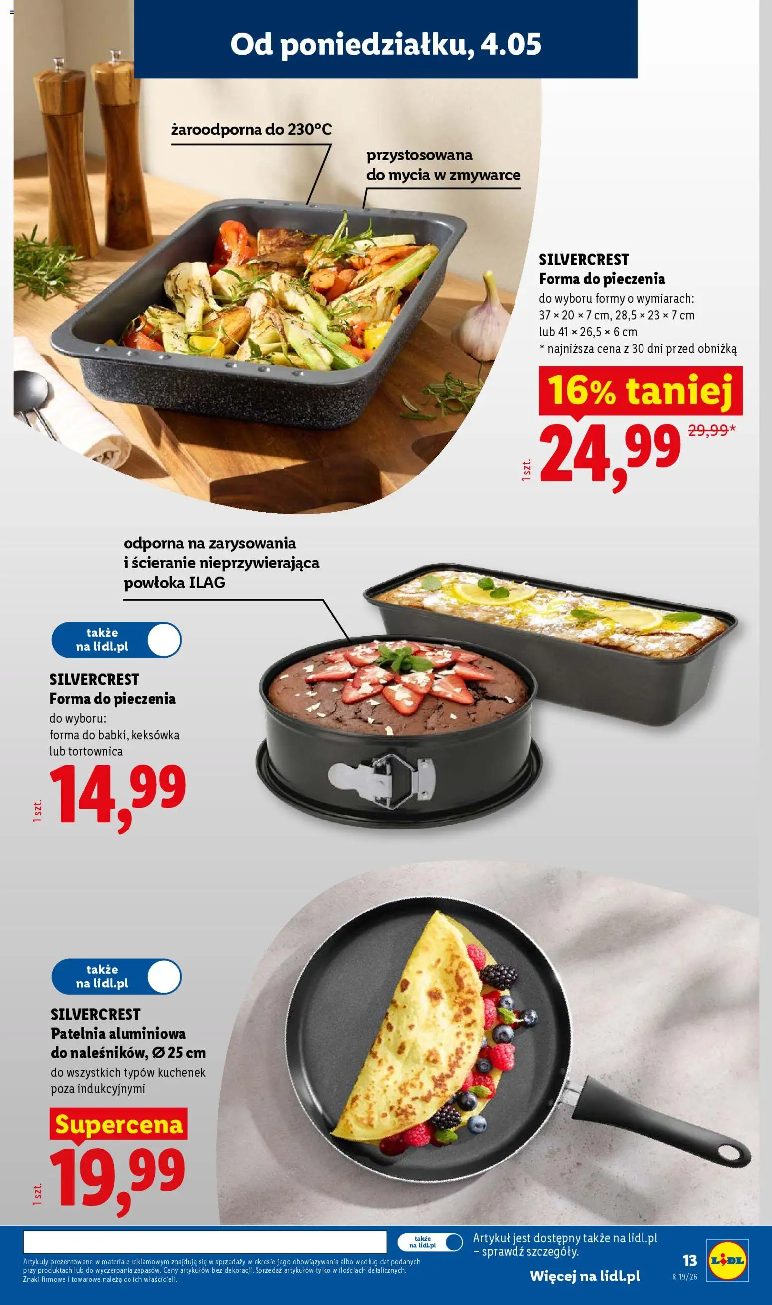 Lidl Katalog od 04.05.2026 | Strona: 13 | Produkty: Patelnia