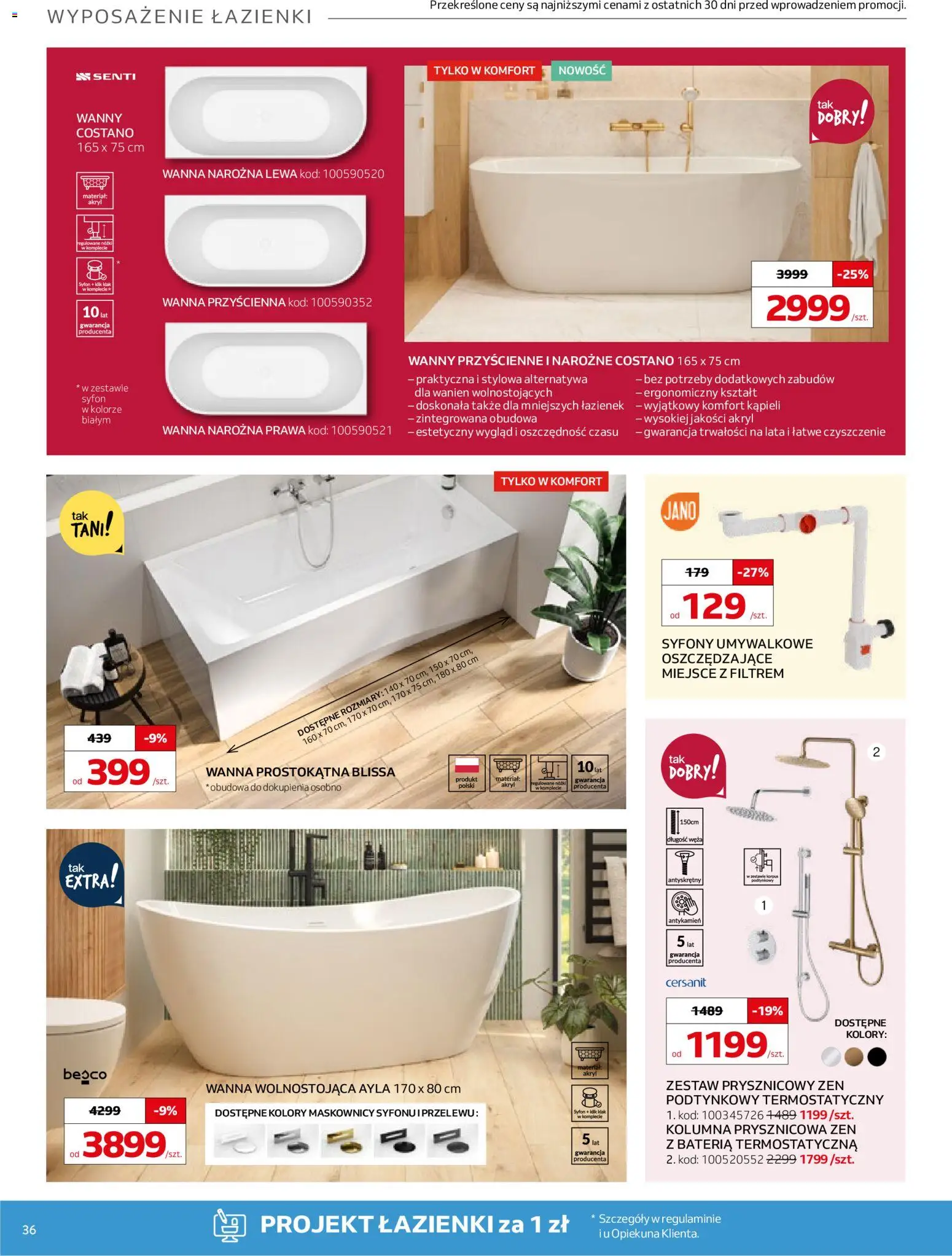 Komfort Gazetka od 11.02.2026 | Strona: 36 | Produkty: Bateria