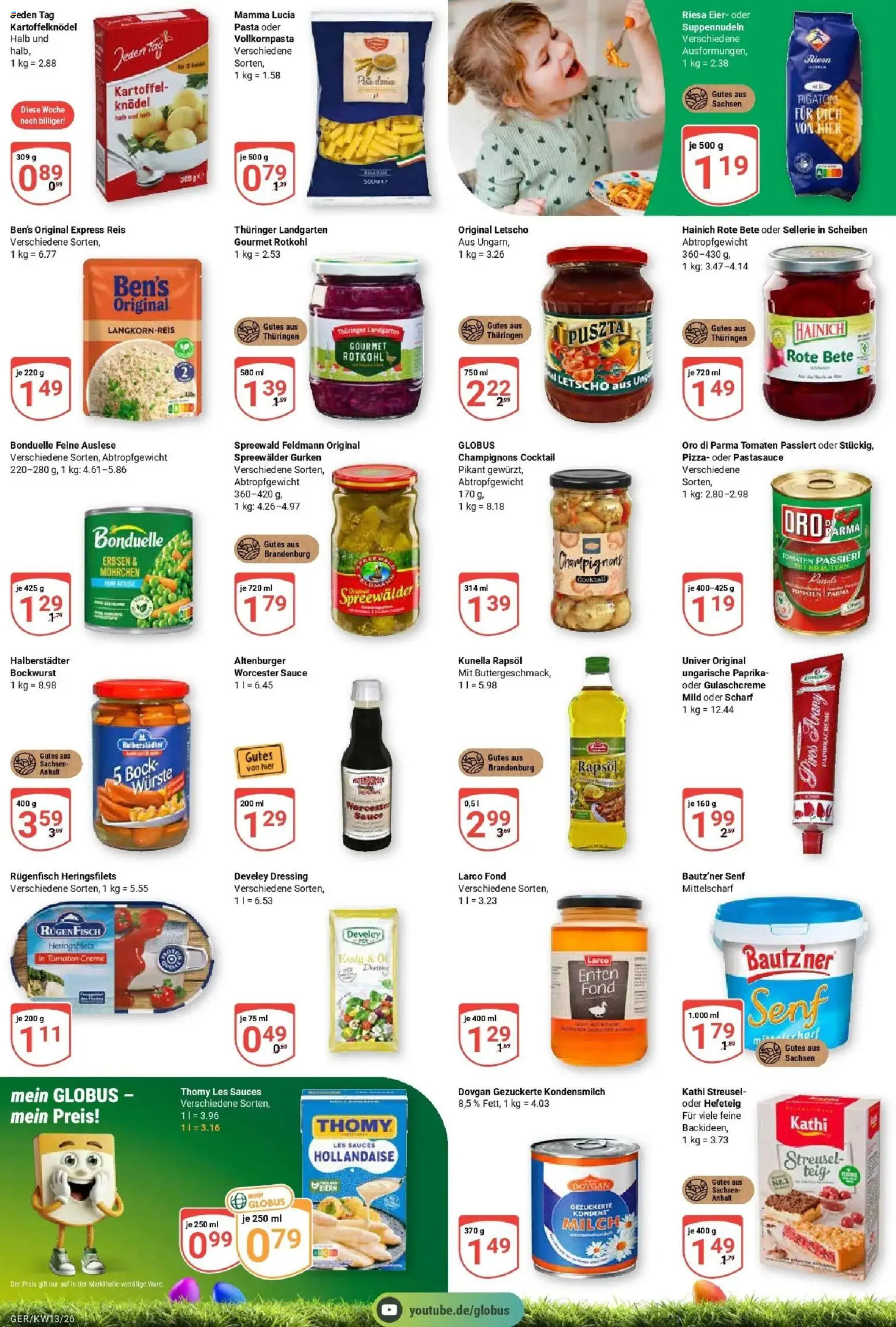 Globus prospekt Gera	 – gültig ab 23.03.2026 | Seite: 5 | Produkte: Bockwurst, Milch, Rotkohl, Eier