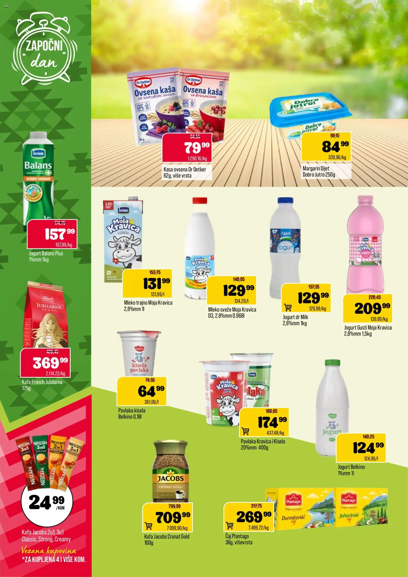 Podunavlje katalog - važi od 02.01.2026 | Strana: 4 | Proizvode: Margarin, Mleko, Kafa, Nescafé