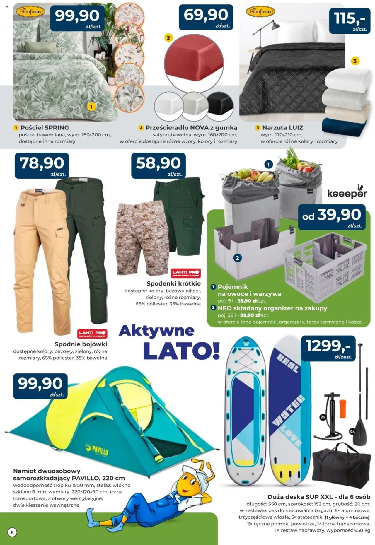 Mrówka Gazetka - Dzierżoniów od 01.08.2025 | Strona: 6 | Produkty: Pościel, Spodenki, Torby termiczne, Owoce