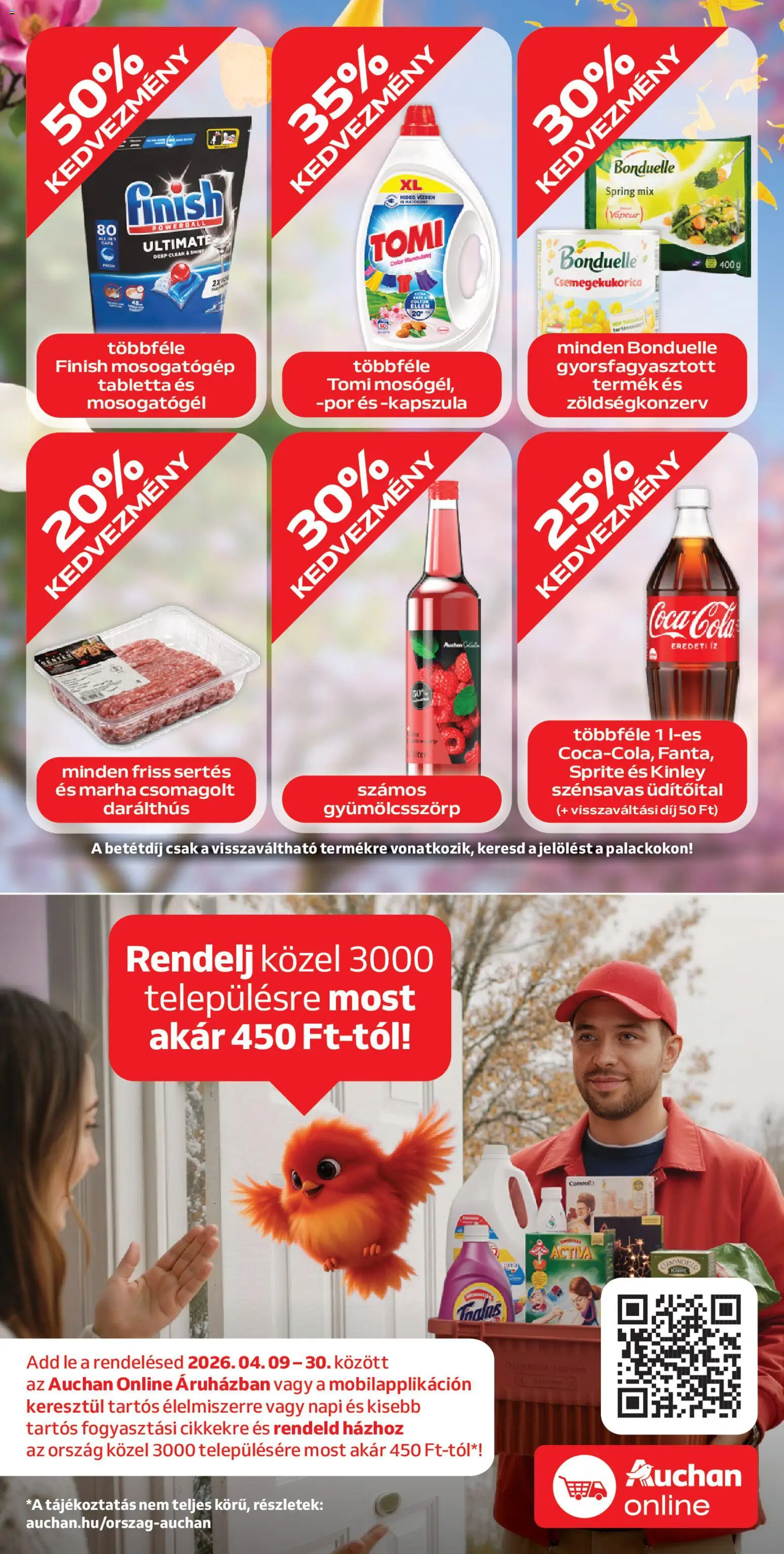 Auchan akciós ujság - amely érvényes a következő dátumtól: 09.04.2026 | Oldal: 12 | Termékek: Csemegekukorica, Mosogatógép