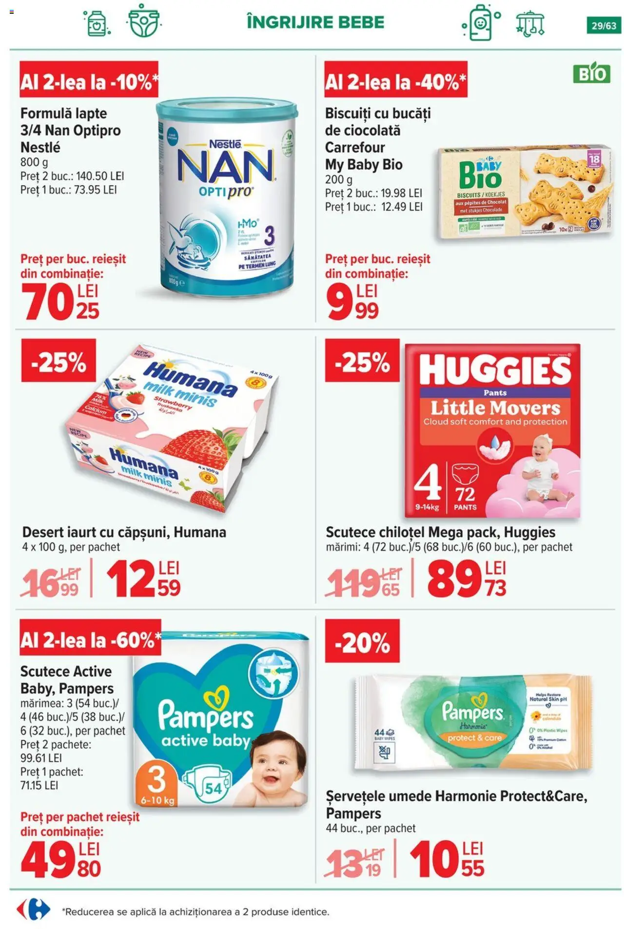 Noul catalog Carrefour – valabil de la 17.09.2025 | Pagină: 29 | Produse: Ciocolată, Șervețele umede, Biscuiți, Scutece