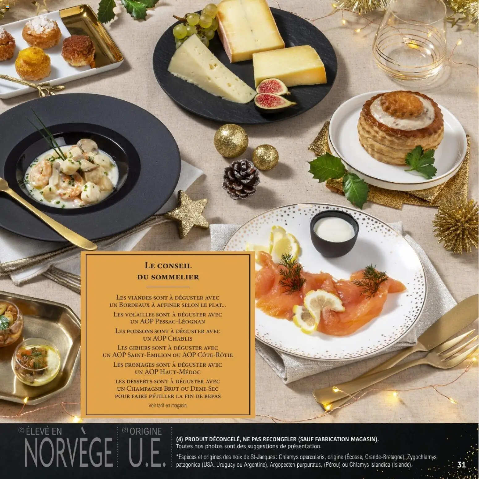 {H1} | Page: 31 | Produits: Champagne brut, Champagne, Noix
