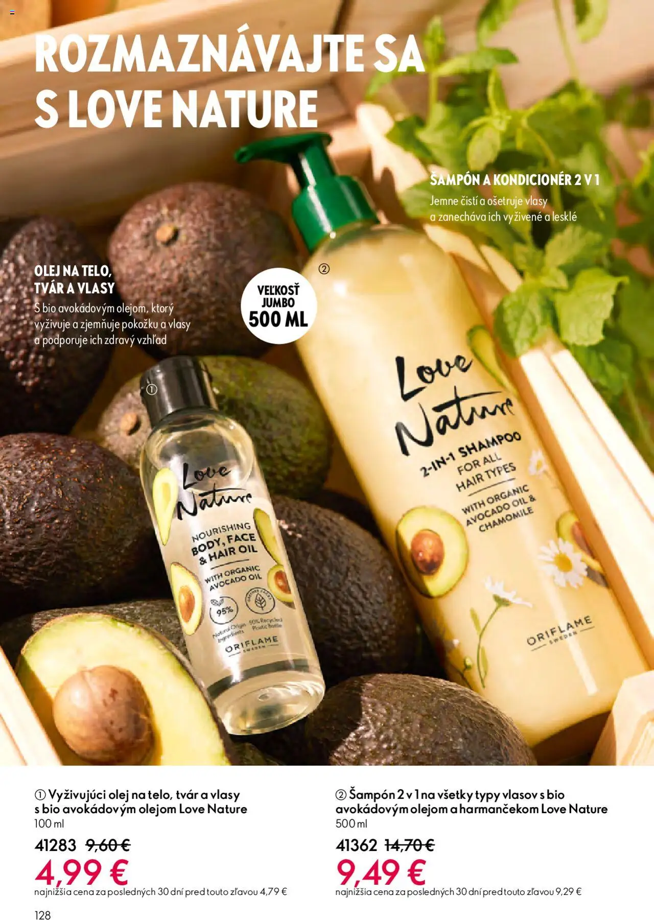 Nové Oriflame akcie – leták je platný od 01.10.2025 | Strana: 128 | Produkty: Olej, Šampón, Kondicionér