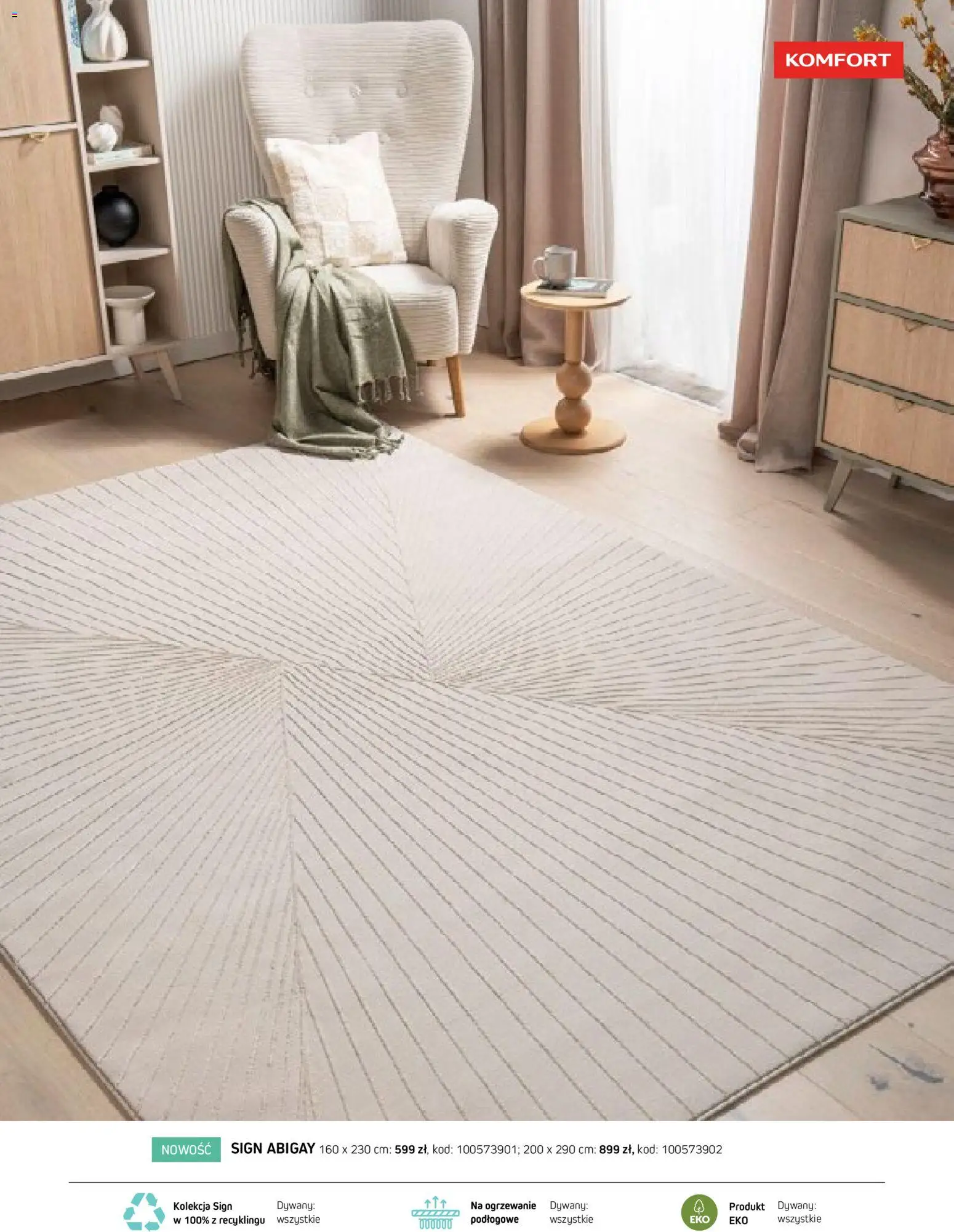 Komfort gazetka - Katalog dywanów od 17.03.2026 | Strona: 31 | Produkty: Dywany