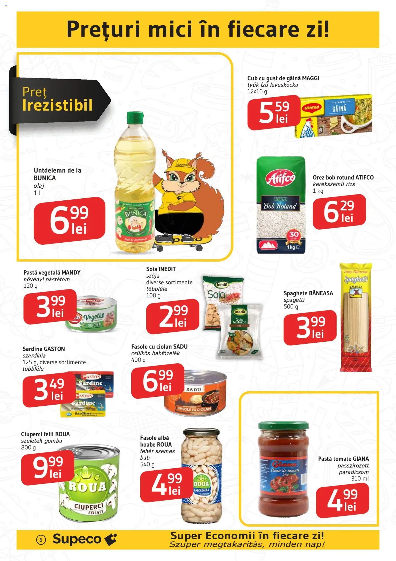 Noul catalog Supeco – valabil de la 13.11.2025 | Pagină: 6 | Produse: Mici, Ciuperci, Orez, Paste