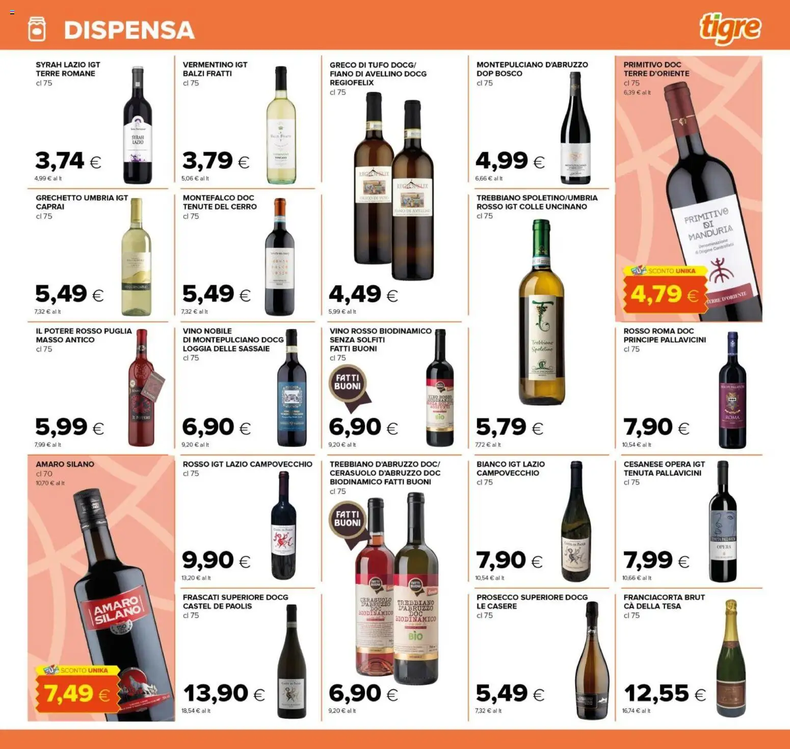 Volantino Tigre del 06.01.2026 | Pagina: 13 | Prodotti: Prosecco, Vino, Vino rosso, Amaro