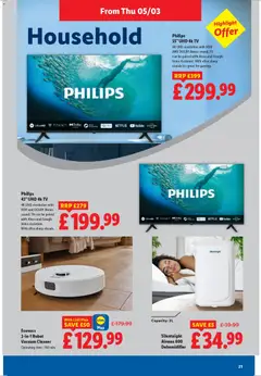 Preview of Lidl - Baby Week valid from 05.03.2026 | Page: 21 | Products: TV, Video, Vacuum cleaner, Robot