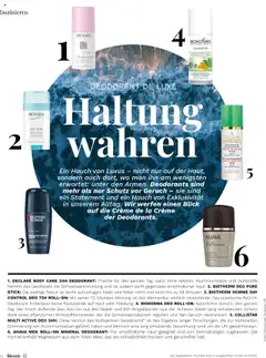 Müller Magazin ab 01.07.2025 | Seite: 14 | Produkte: Deodorant, Uhr, Deo Roll-On, Creme