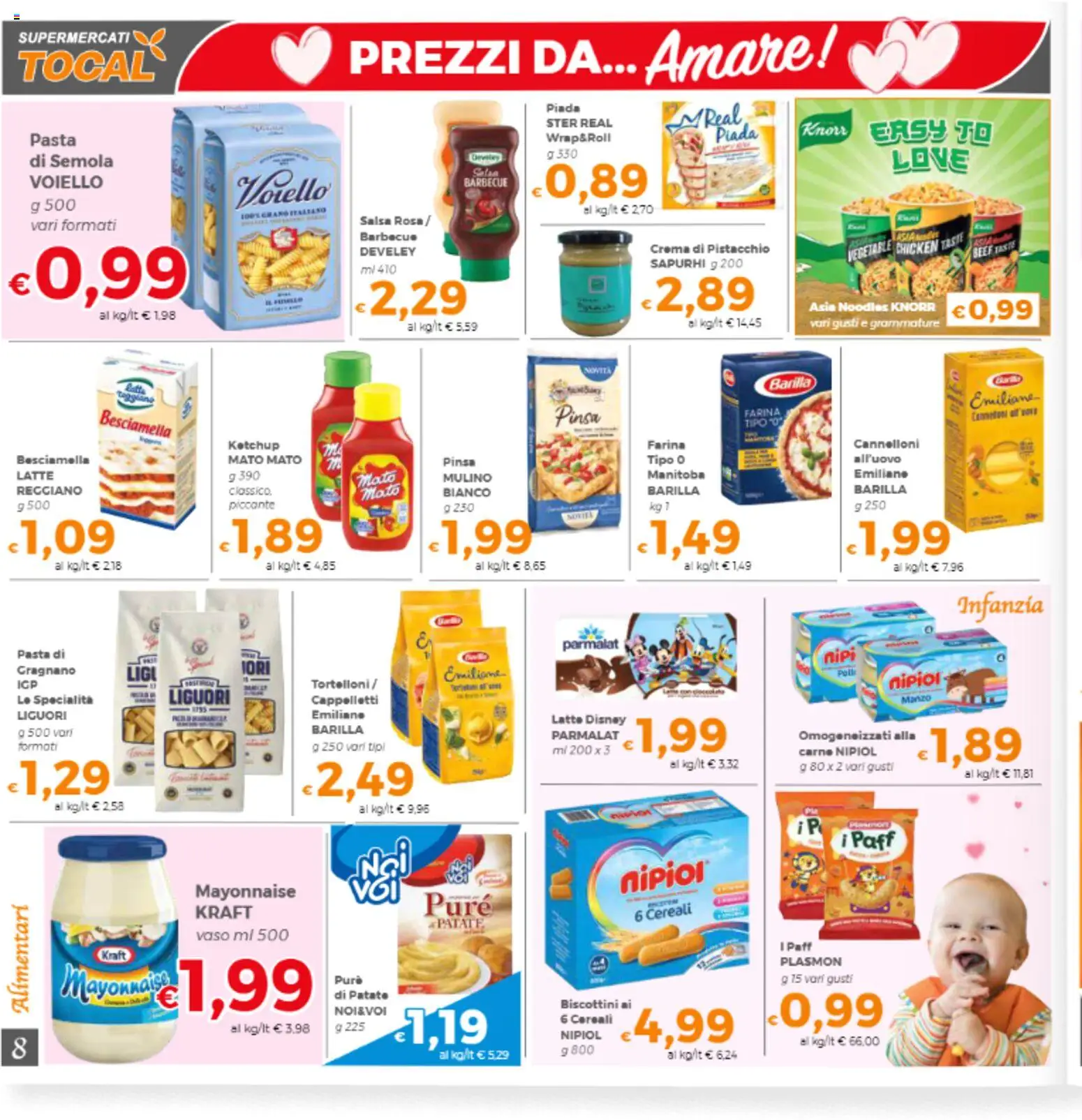 Volantino Tocal del 13.02.2026 | Pagina: 8 | Prodotti: Barbecue, Tortelloni, Besciamella, Salsa barbecue