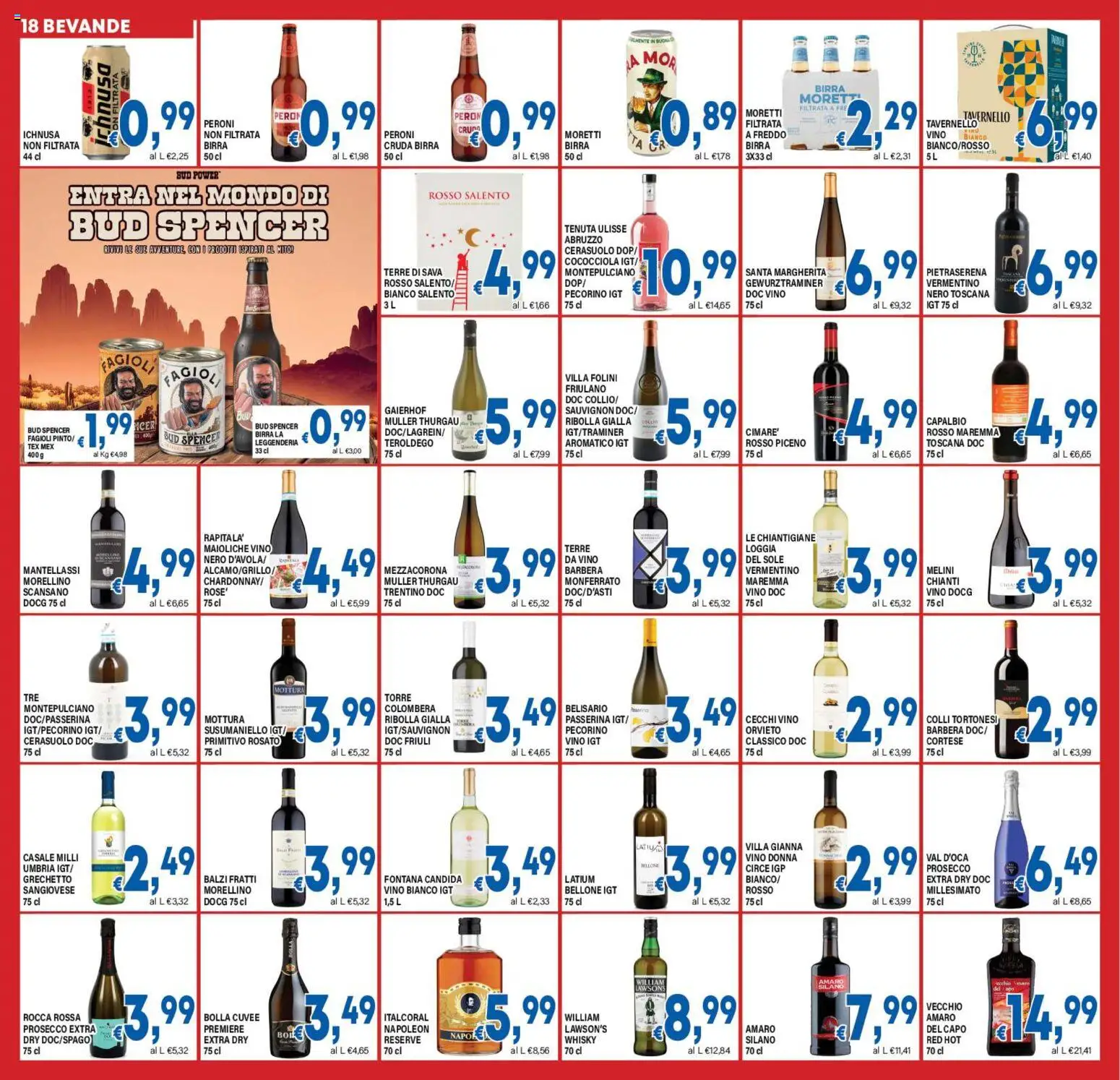 Volantino DEM del 18.11.2025 | Pagina: 18 | Prodotti: Whisky, Fagioli, Vino, Pecorino