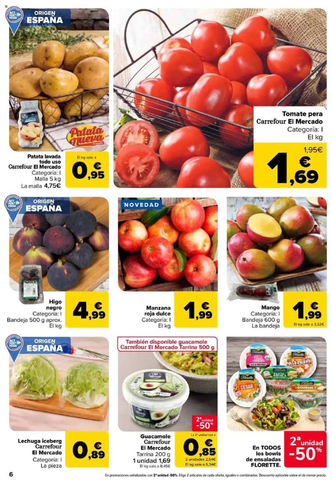 Carrefour folleto │ válido desde el 08.08.2025 | Página: 6 | Productos: Guacamole, Manzana, Ρούτερ, Bandeja