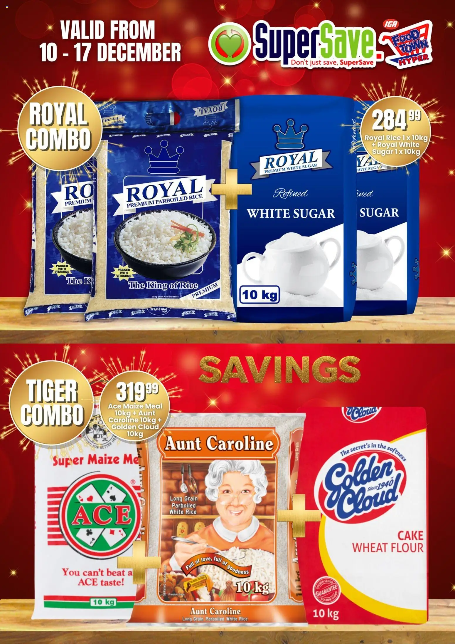 New Super Save catalogue – valid from 10.12.2025 | Page: 5 | Products: Cake, Maize meal, Rice, Sugar