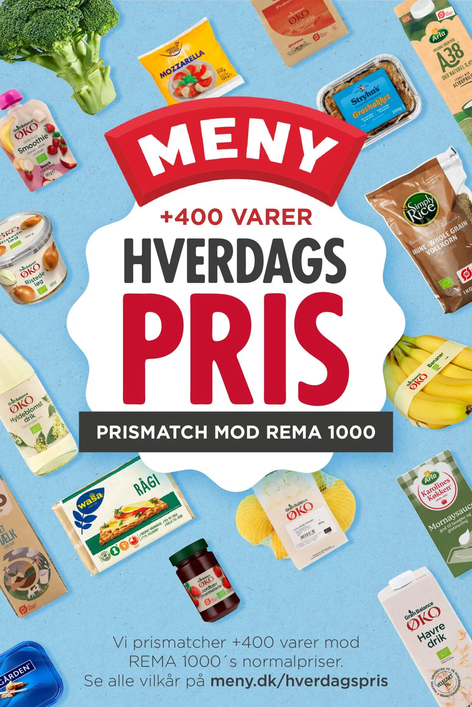 Meny tilbudsavis – gyldig fra 16.01.2026 | Side: 20 | Produkter: Mælk, Jordbær, Mozzarella, Carpete